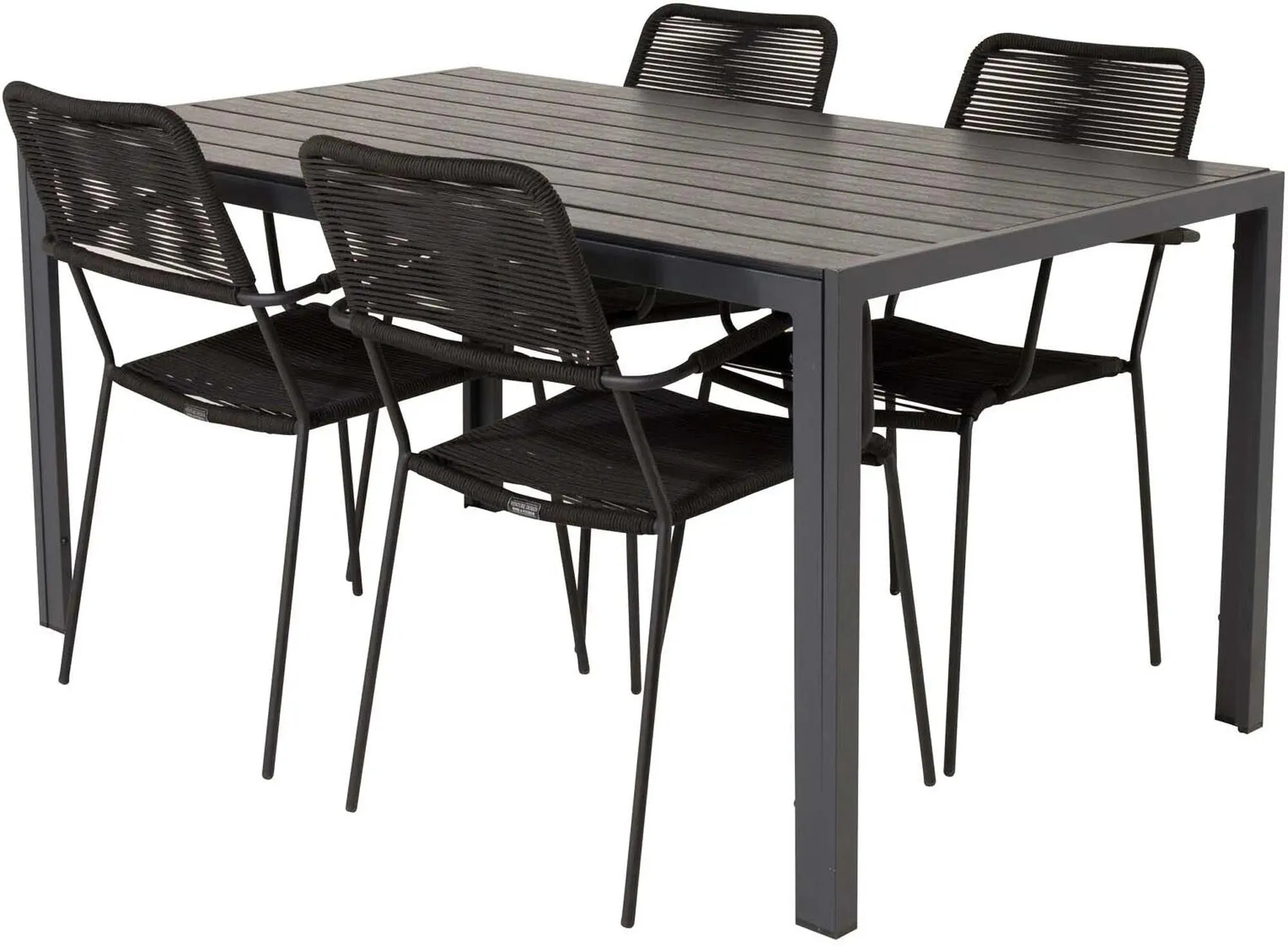 Break Outdoor-Tischset + Lindos Arm 150cm/4St. - KAQTU Design