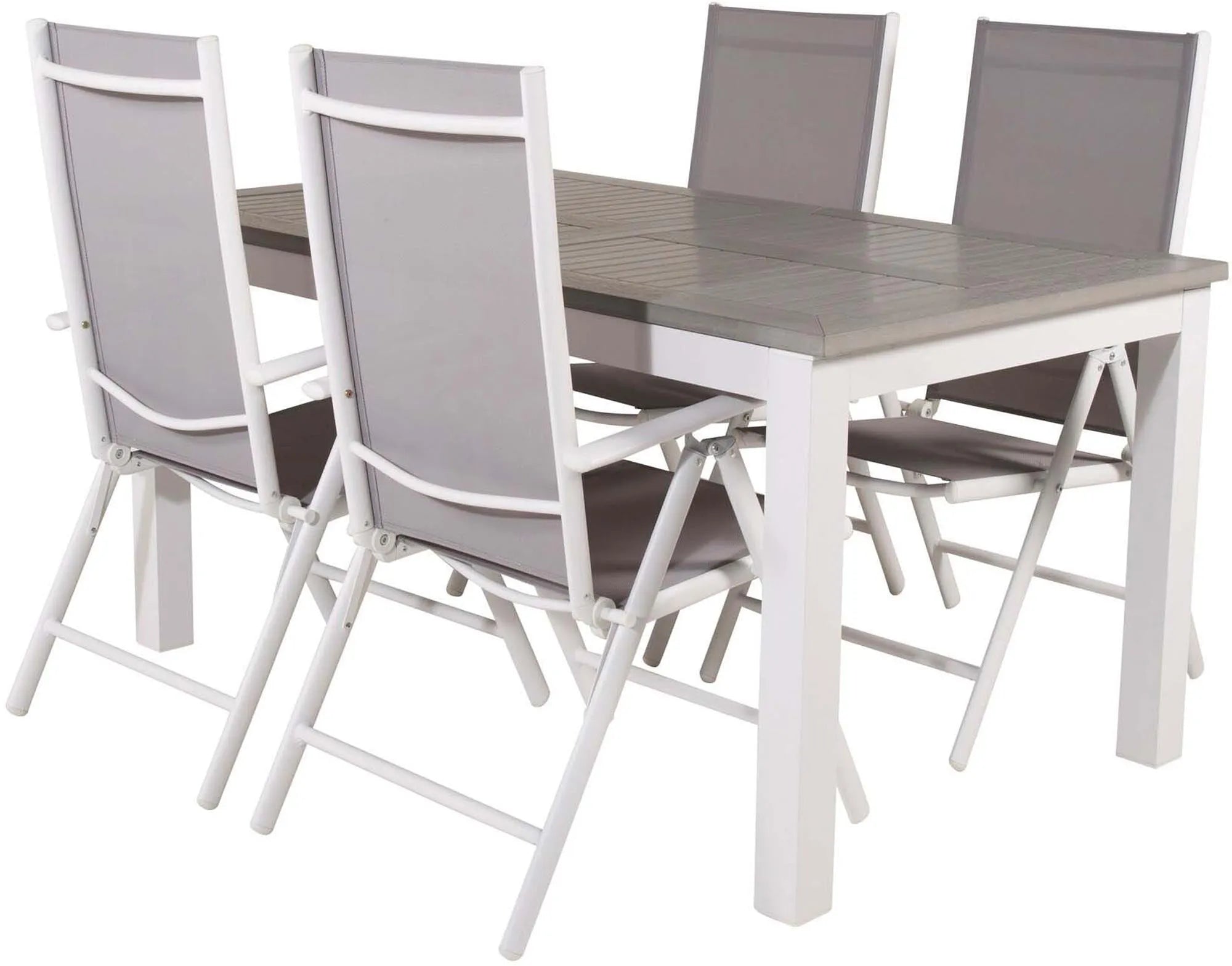 Albany Outdoor-Esstischset + Break 152cm/4St. - KAQTU Design