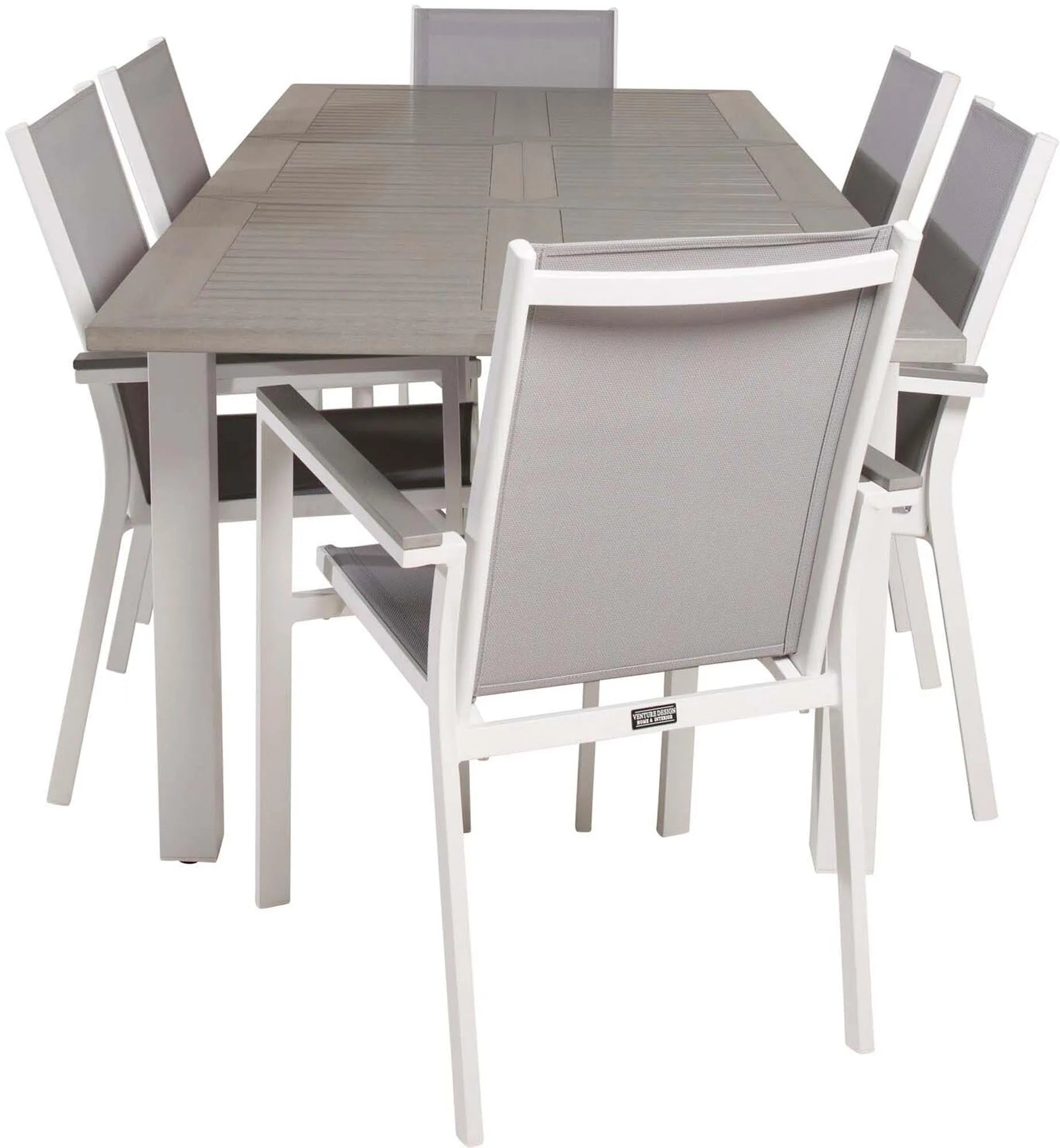 Albany Outdoor-Tischset + Parma 152cm/6St. - KAQTU Design