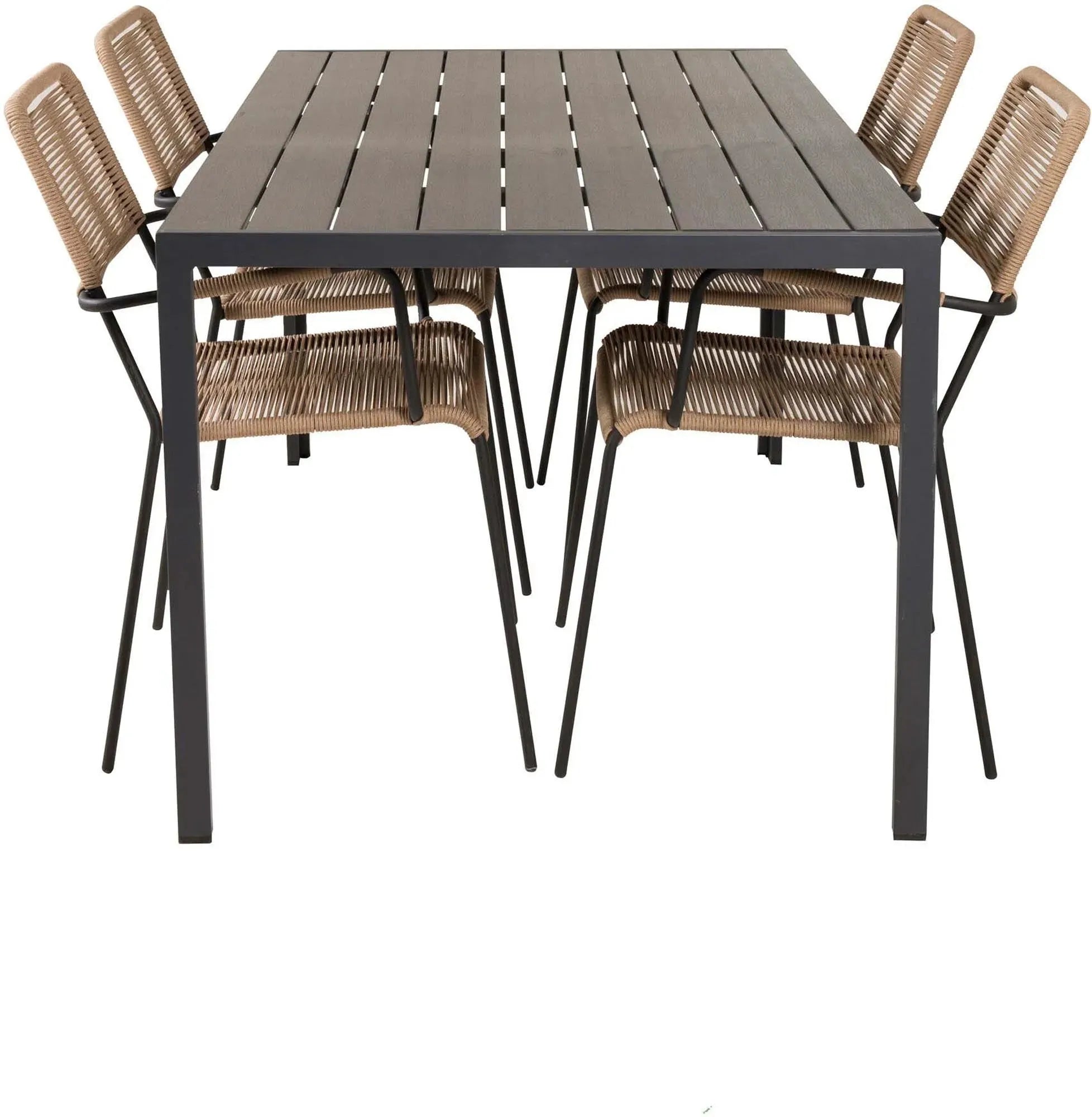 Break Outdoor-Tischset + Lindos Arm 150cm/4St., Gartentischset, KAQTU Design