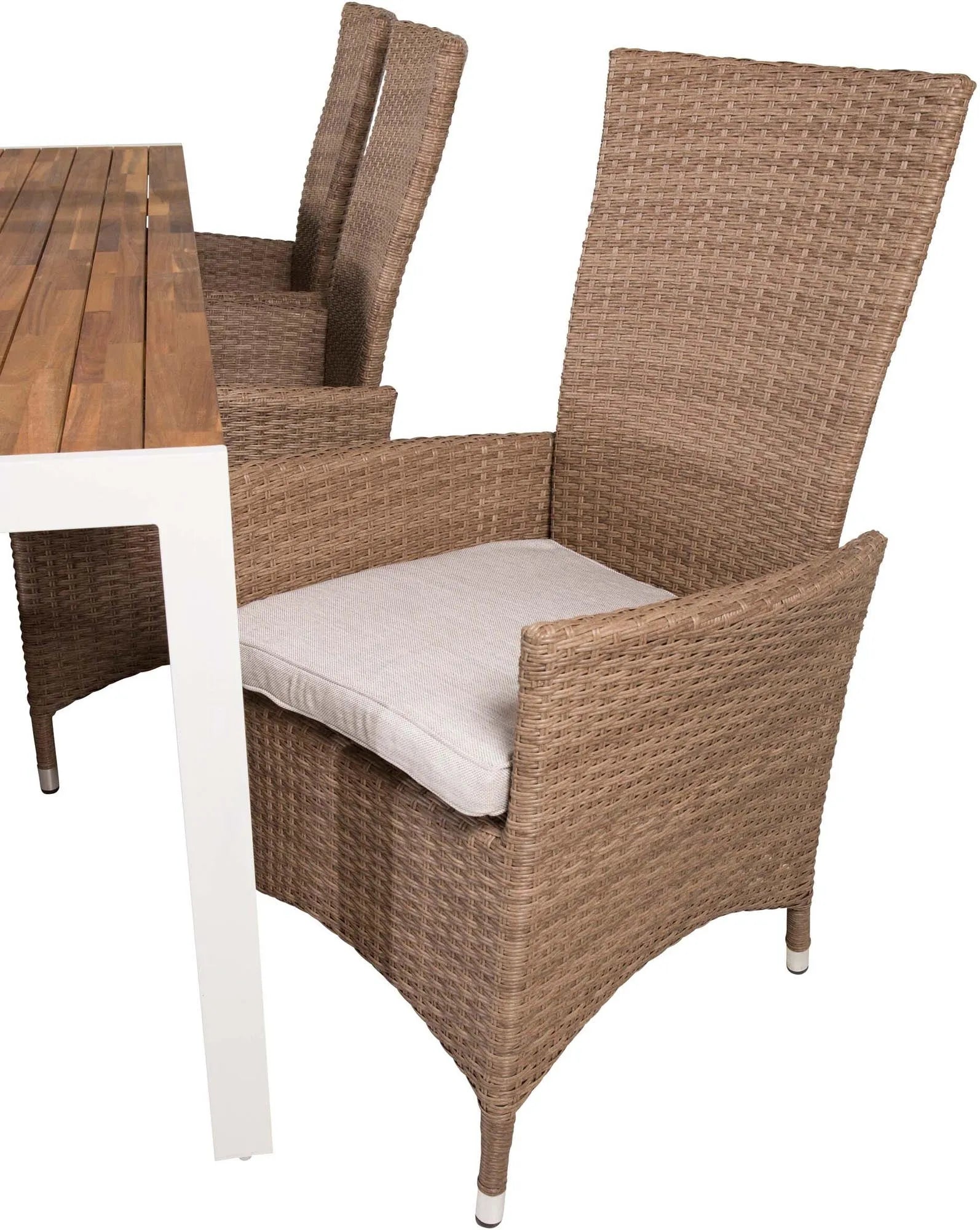 Bois Outdoor-Tischset + Padova 205cm/6St. - KAQTU Design