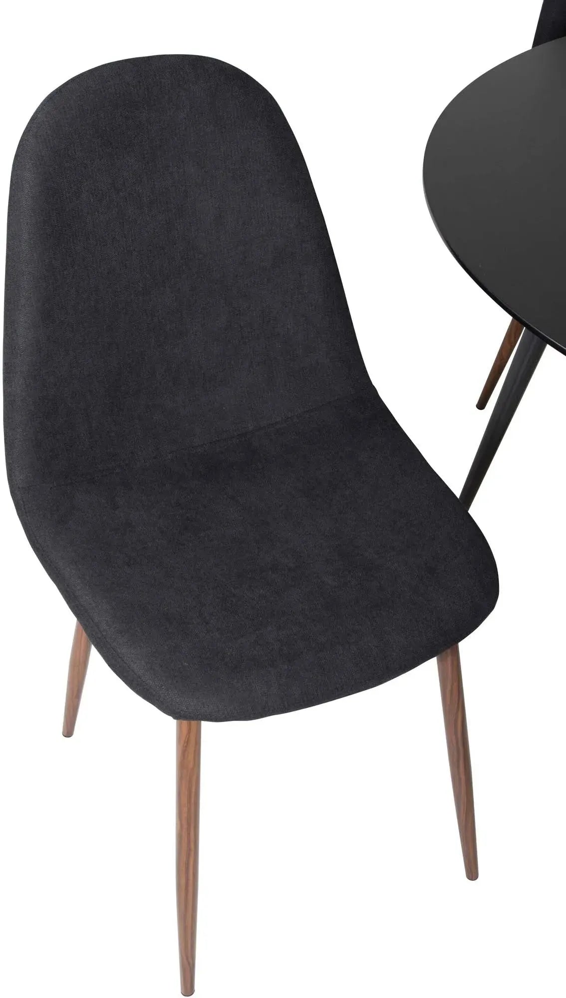 Silar Rundes Esszimmerset + Polar ⌀100cm/4St. in Schwarz präsentiert im Onlineshop von KAQTU Design AG. Esszimmerset ist von Venture Home