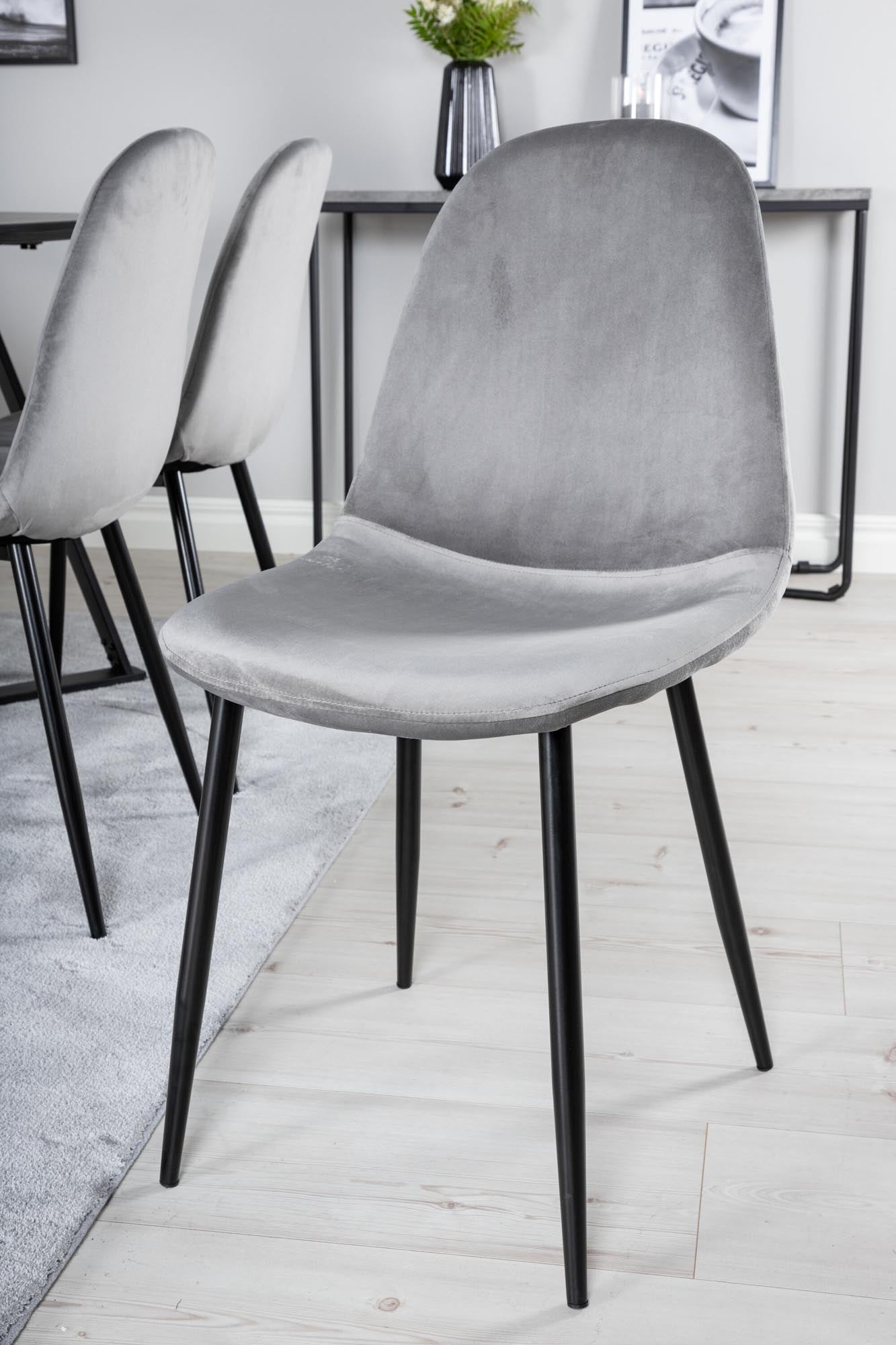 Marina Esszimmerset Polar 180cm/6St. in Schwarzgrau präsentiert im Onlineshop von KAQTU Design AG. Esszimmerset ist von Venture Home