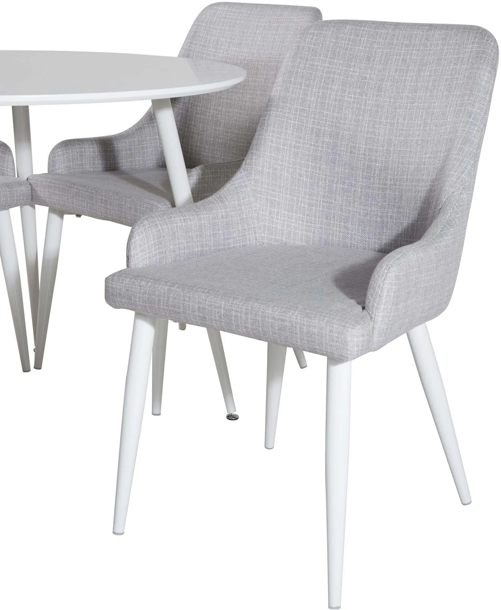 Plaza Esszimmerset ⌀100cm/4St. in Blau / Weiss präsentiert im Onlineshop von KAQTU Design AG. Esszimmerset ist von Venture Home