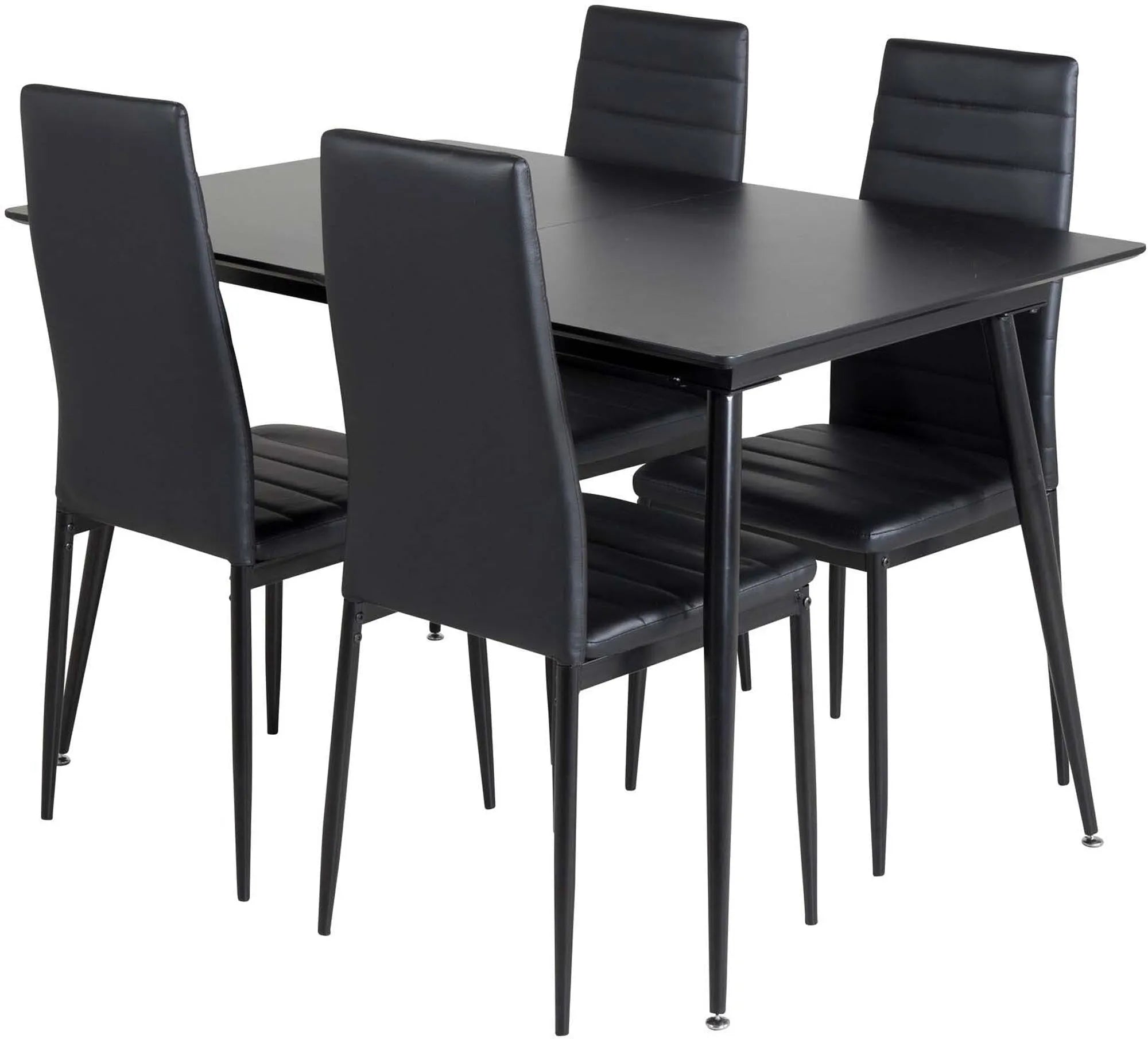 Silar Esszimmerset ausziehbar + Slim 120cm/4St. in Schwarz präsentiert im Onlineshop von KAQTU Design AG. Esszimmerset ist von Venture Home