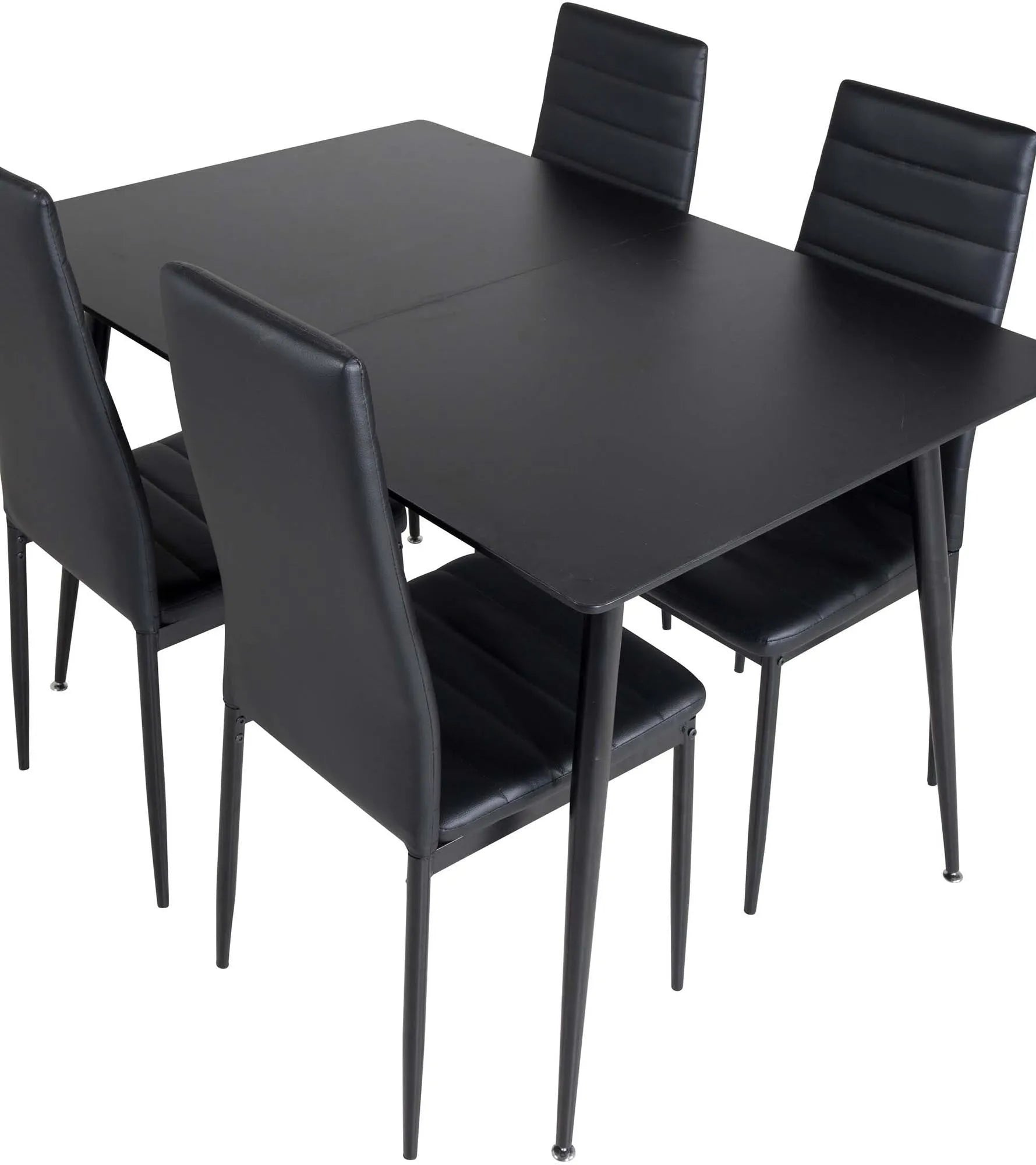 Silar Esszimmerset ausziehbar + Slim 120cm/4St. in Schwarz präsentiert im Onlineshop von KAQTU Design AG. Esszimmerset ist von Venture Home