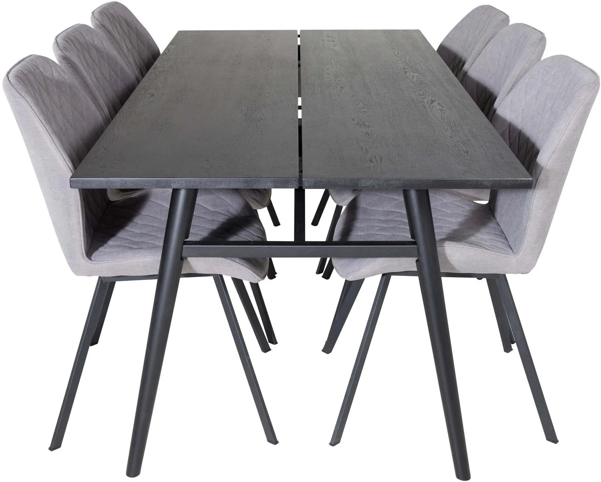 Sleek Esszimmerset ausziehbar + Gemma 195cm/6St. - KAQTU Design