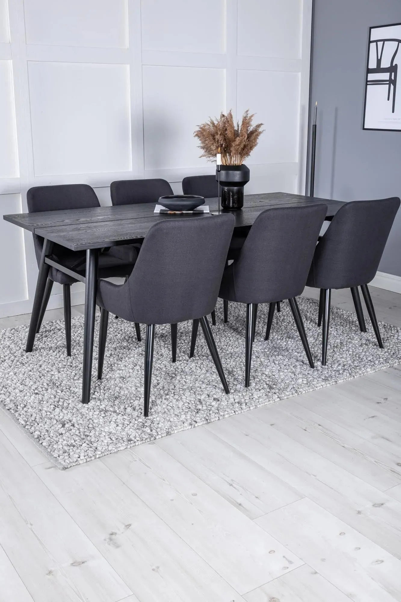 Sleek Esszimmerset ausziehbar + Plaza 195cm/6St. - KAQTU Design