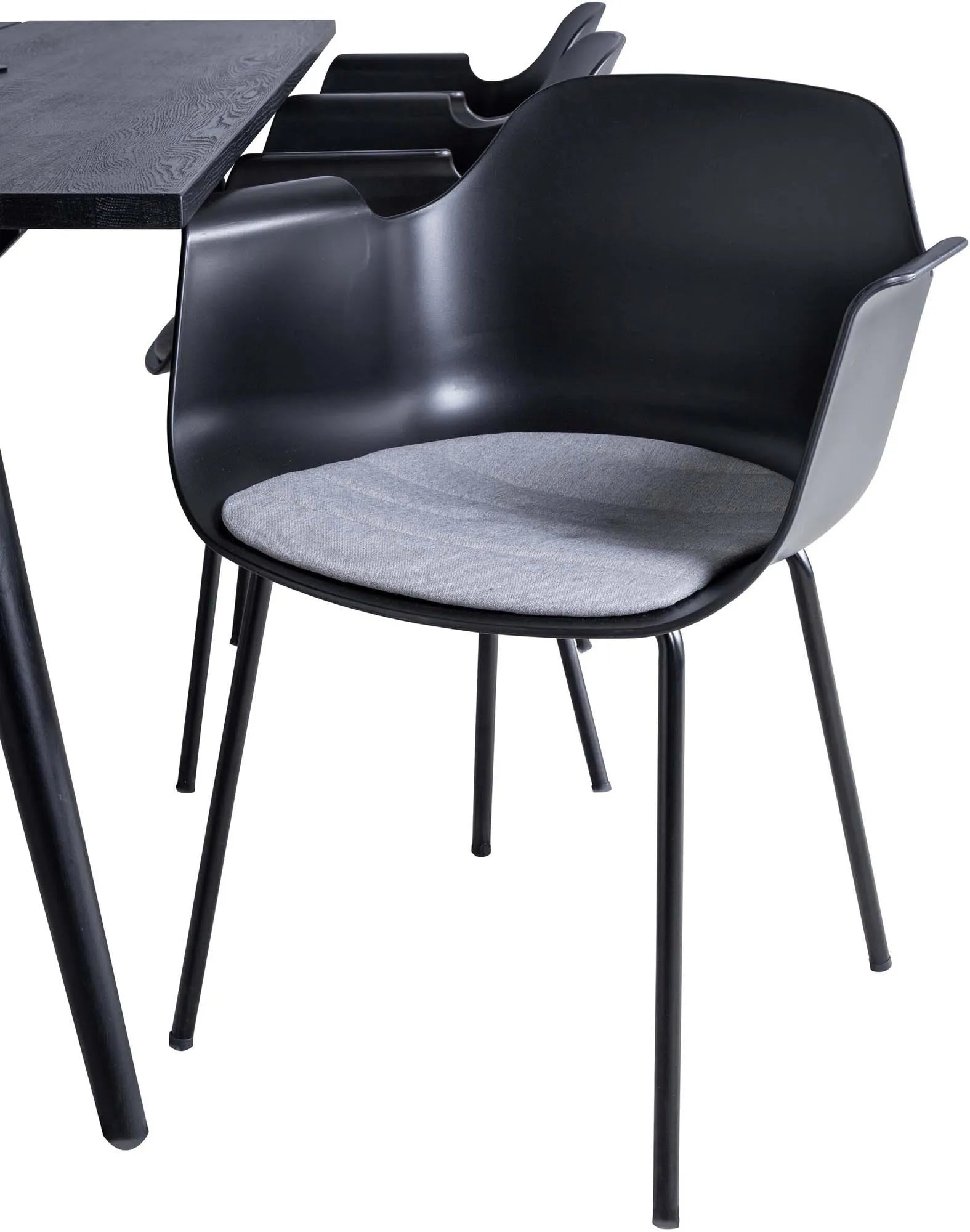 Sleek Esszimmerset ausziehbar + Comfort 195cm/6St. - KAQTU Design