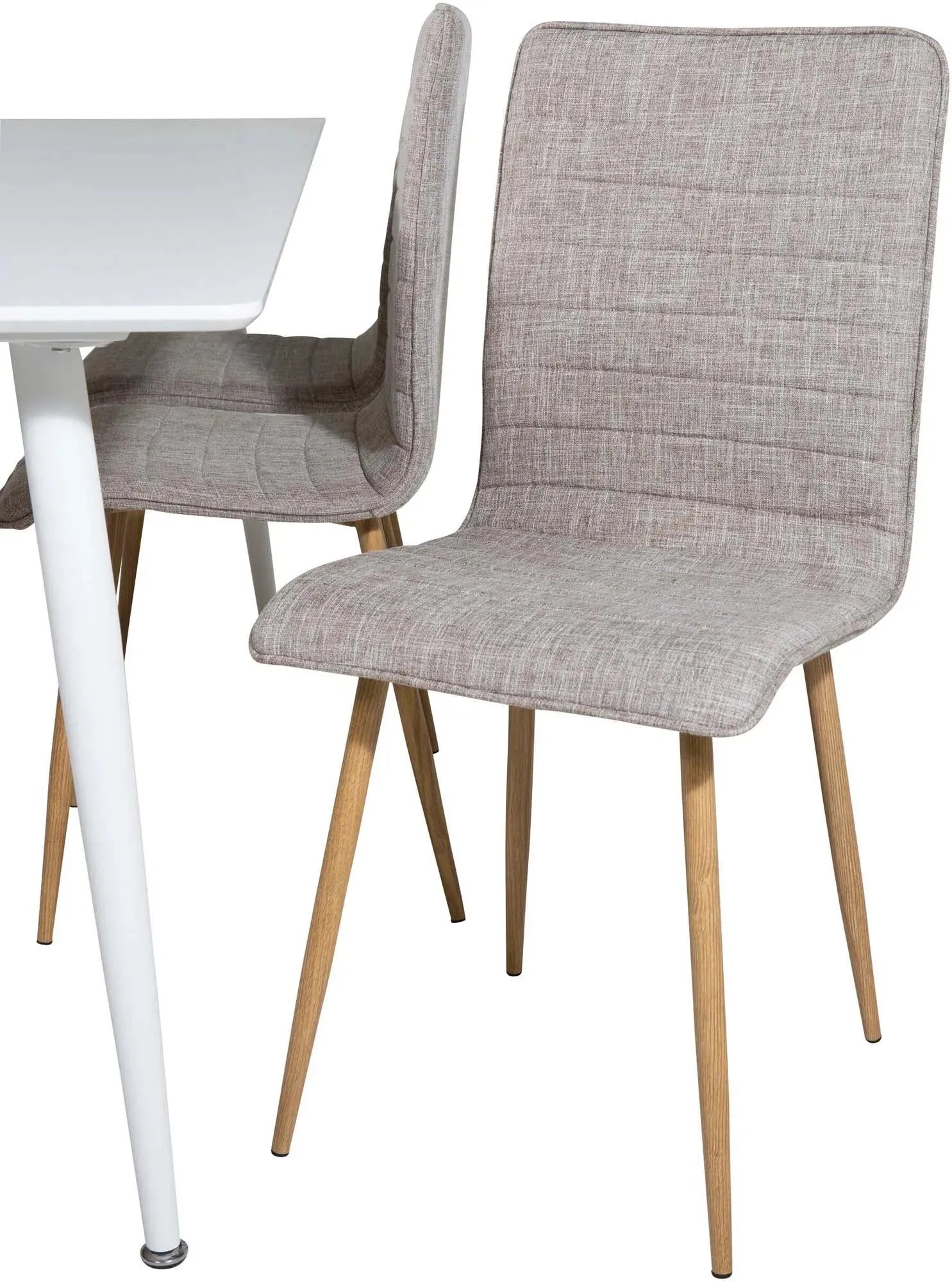 Polar Esszimmerset + Windu 180cm/6St. in Weiss / Beige / Natur präsentiert im Onlineshop von KAQTU Design AG. Esszimmerset ist von Venture Home