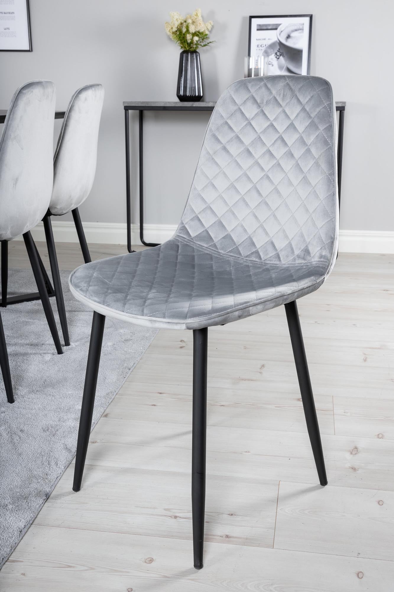 Marina Esszimmerset Polar Diamond 180cm/6St. in Schwarz / Grau präsentiert im Onlineshop von KAQTU Design AG. Esszimmerset ist von Venture Home