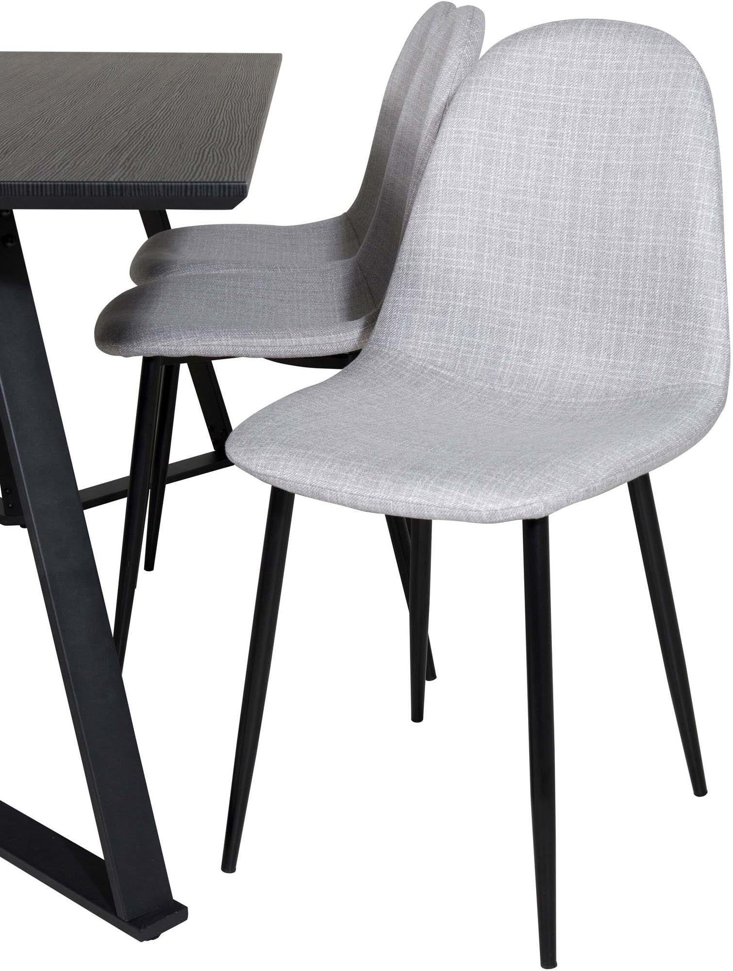 Marina Esszimmerset Polar 180cm/6St. in Schwarz / Grau präsentiert im Onlineshop von KAQTU Design AG. Esszimmerset ist von Venture Home