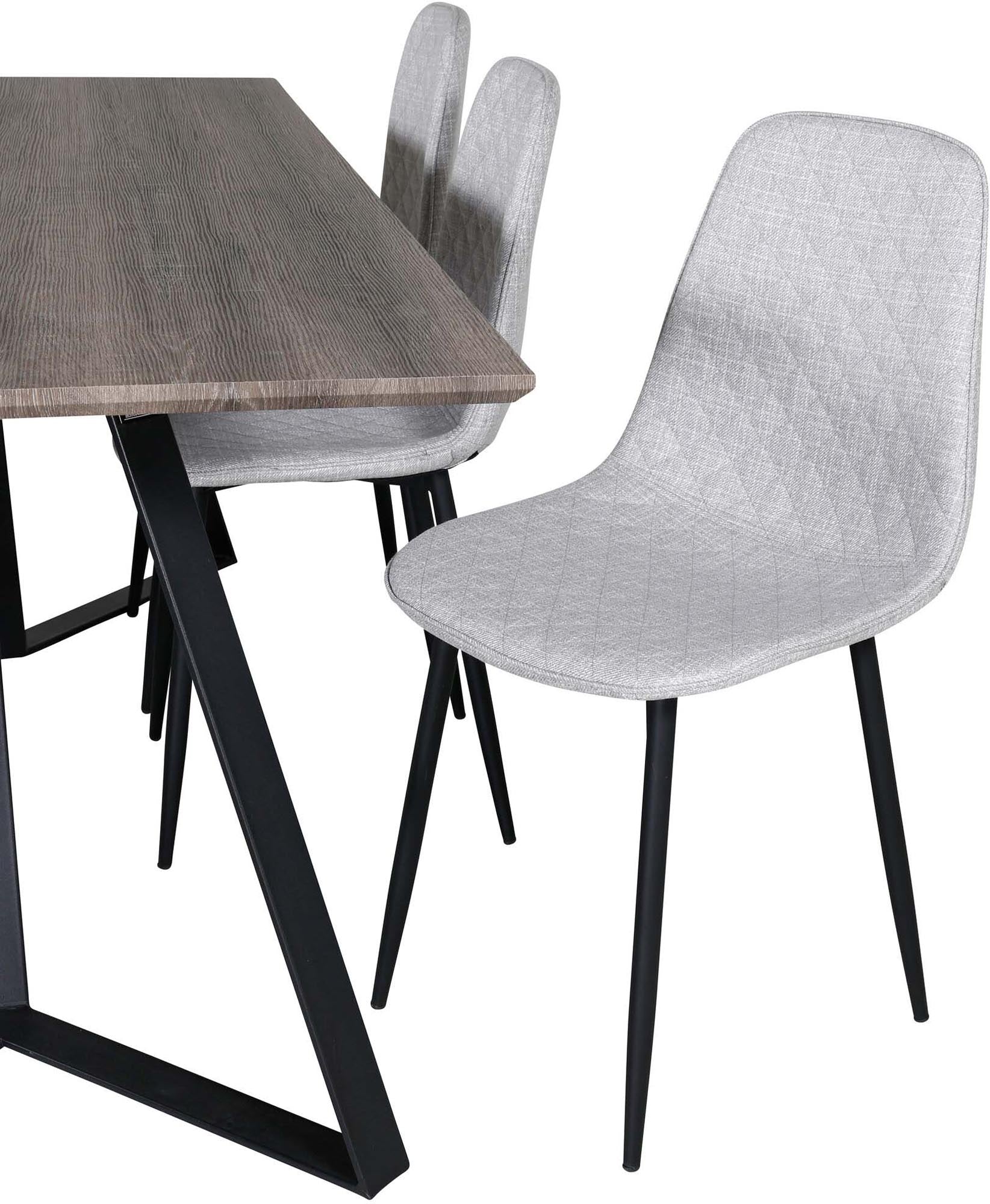 Marina Esszimmerset Polar Diamond 180cm/6St. in Braun / Schwarz / Grau präsentiert im Onlineshop von KAQTU Design AG. Esszimmerset ist von Venture Home