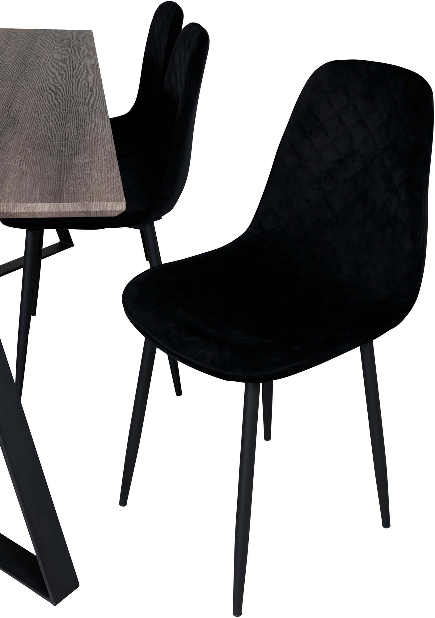 Marina Esszimmerset Polar Diamond 180cm/6St. in Schwarz präsentiert im Onlineshop von KAQTU Design AG. Esszimmerset ist von Venture Home