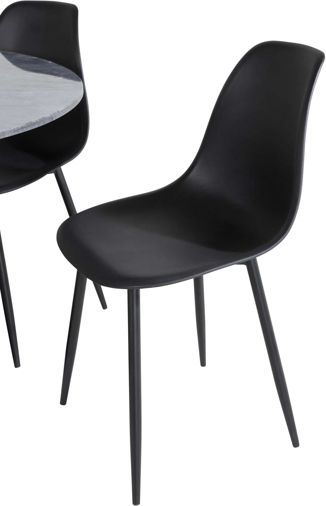 Estelle Esszimmerset + Polar ⌀106cm/4St. in Schwarz präsentiert im Onlineshop von KAQTU Design AG. Esszimmerset ist von Venture Home