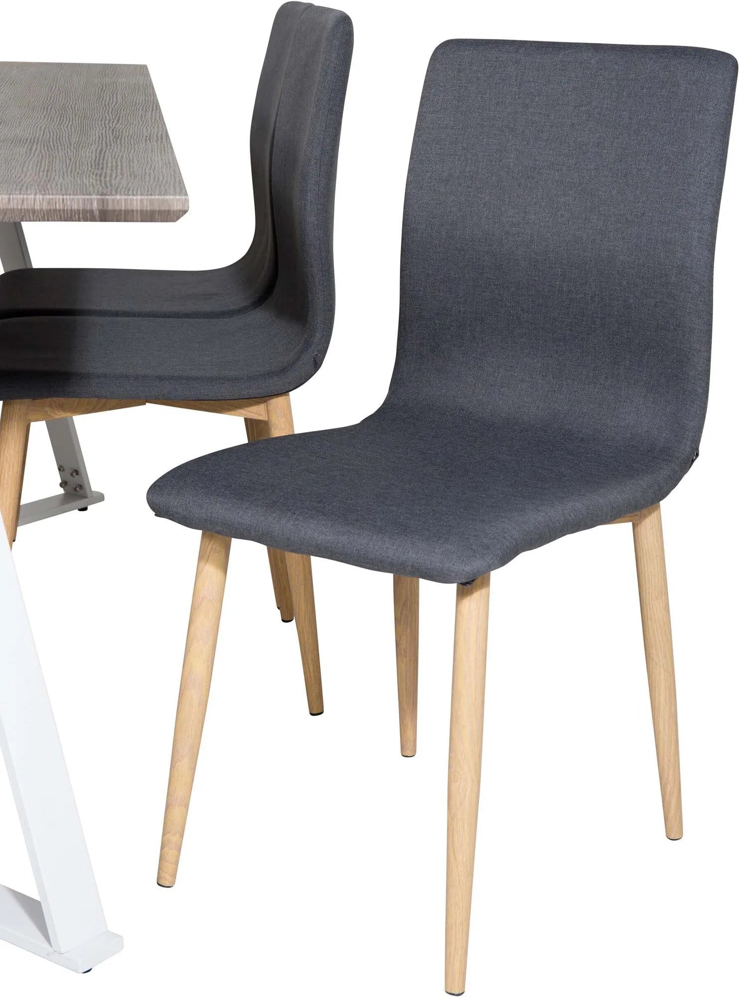 Marina Esszimmerset Windu 180cm/6St. in Grau, Natur präsentiert im Onlineshop von KAQTU Design AG. Esszimmerset ist von Venture Home