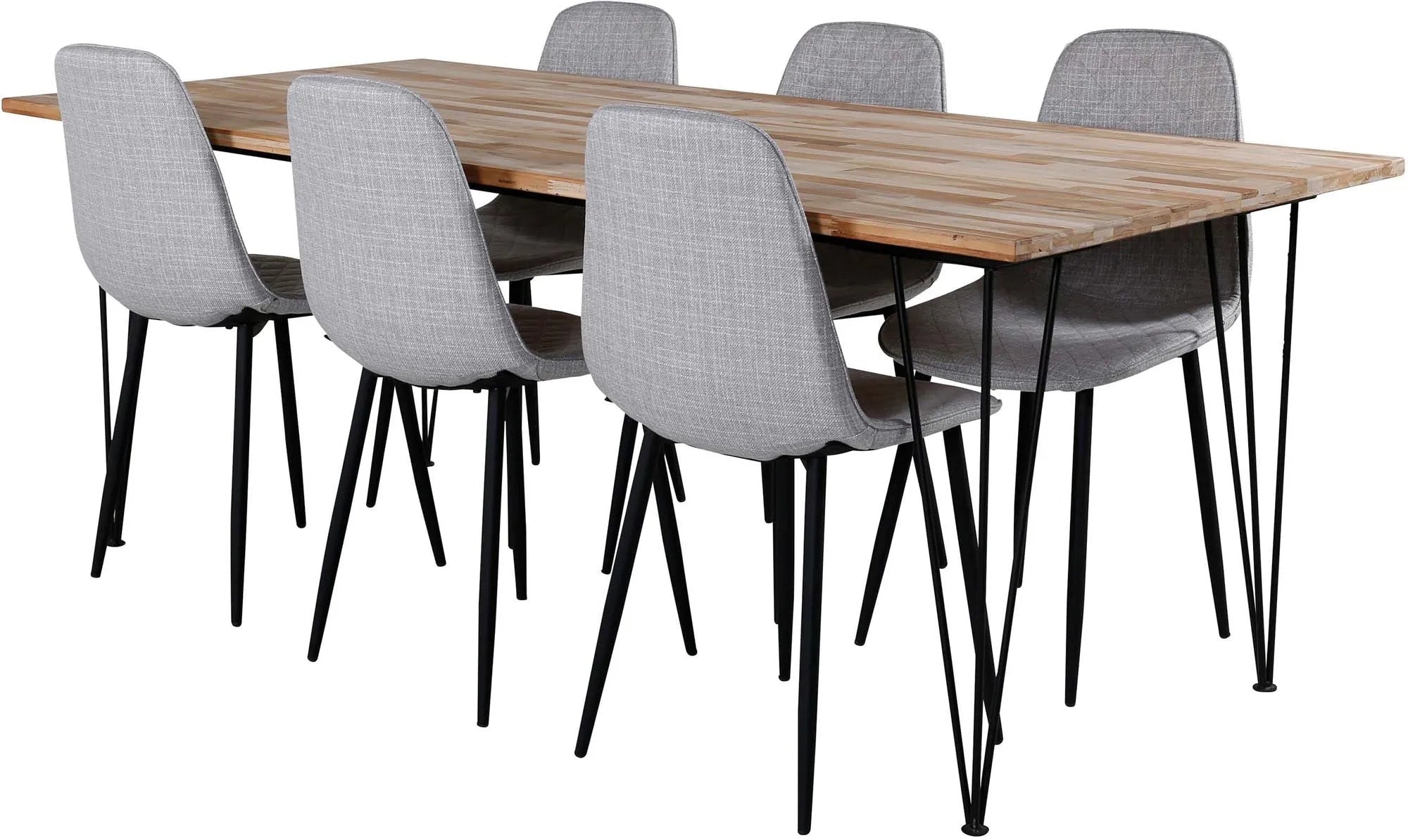 Bali Esszimmerset + Polar 200cm/6St. in Schwarzgrau präsentiert im Onlineshop von KAQTU Design AG. Esszimmerset ist von Venture Home