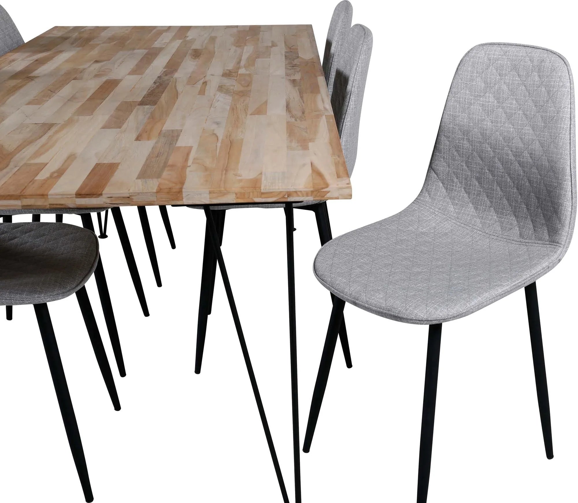 Bali Esszimmerset + Polar 200cm/6St. in Schwarzgrau präsentiert im Onlineshop von KAQTU Design AG. Esszimmerset ist von Venture Home