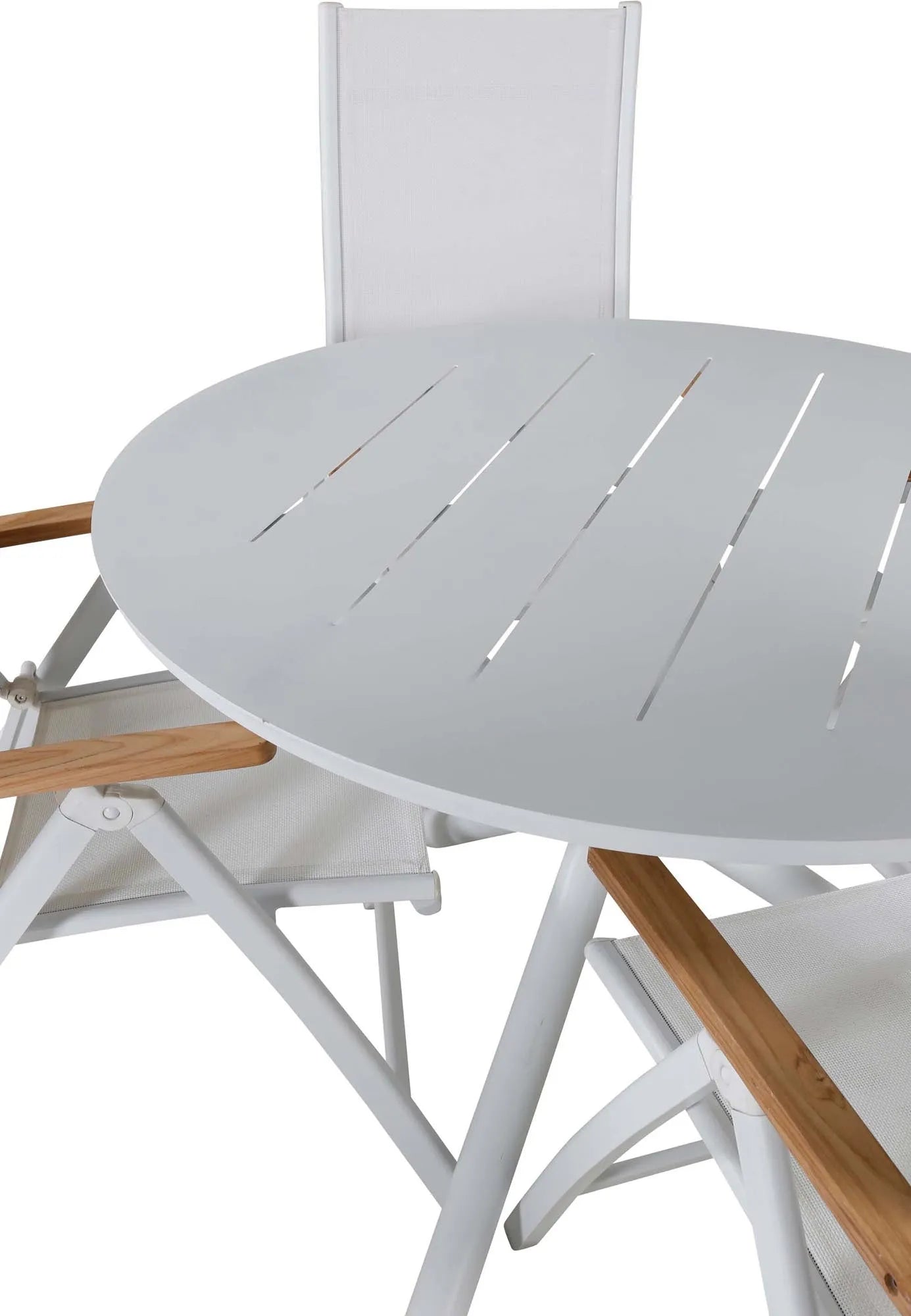 Alma Outdoor-Tischset + Panama ⌀120cm/4St. - KAQTU Design