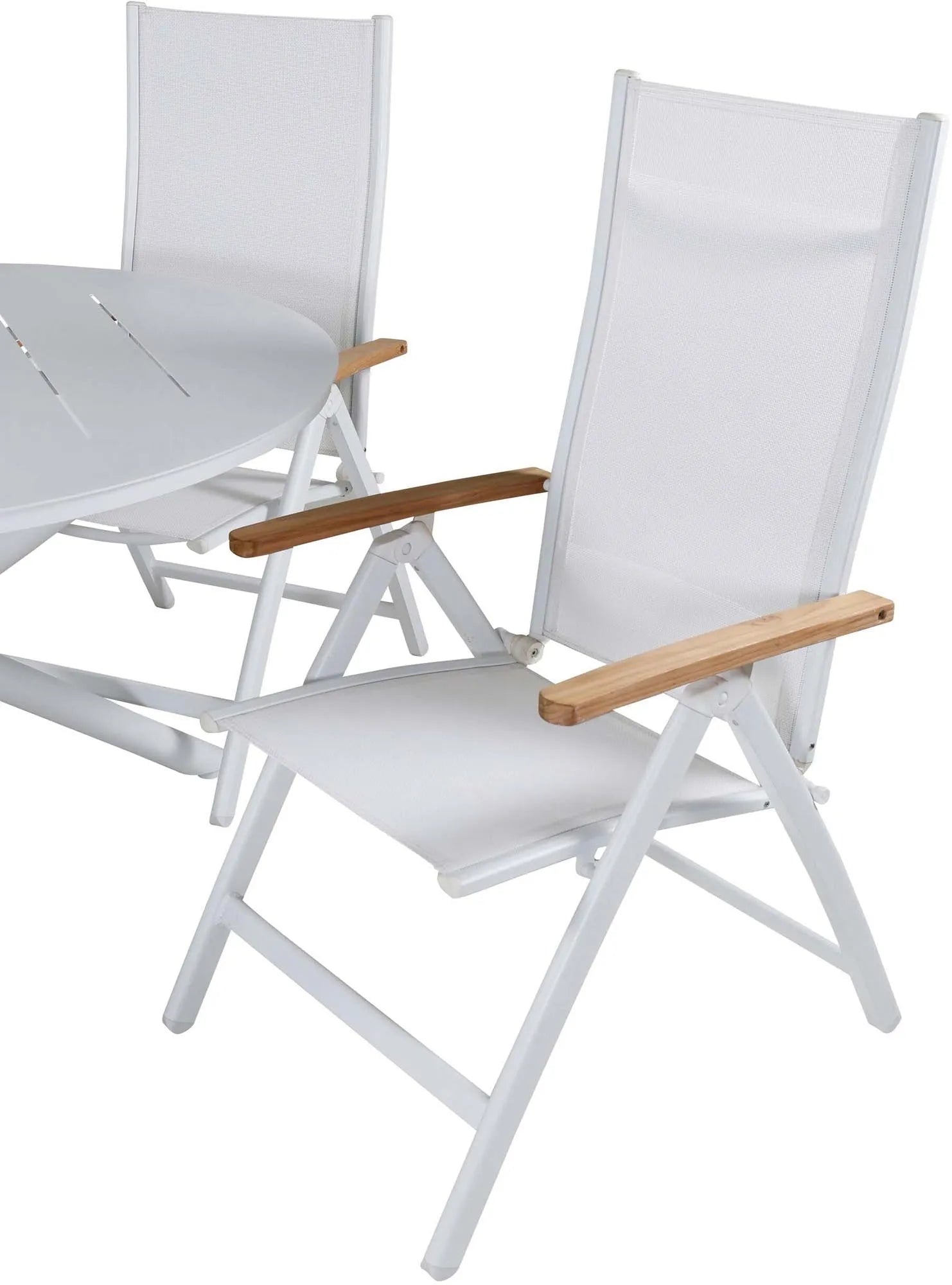 Alma Outdoor-Tischset + Panama ⌀120cm/4St. - KAQTU Design