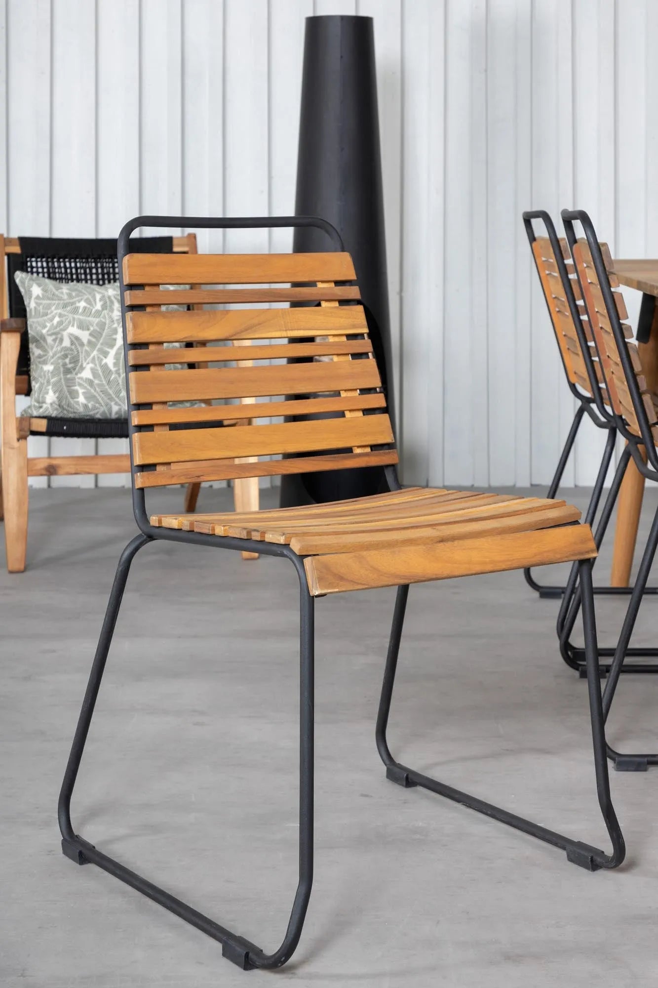 Julian Outdoor-Tischset + Bois 210cm/6St. - KAQTU Design