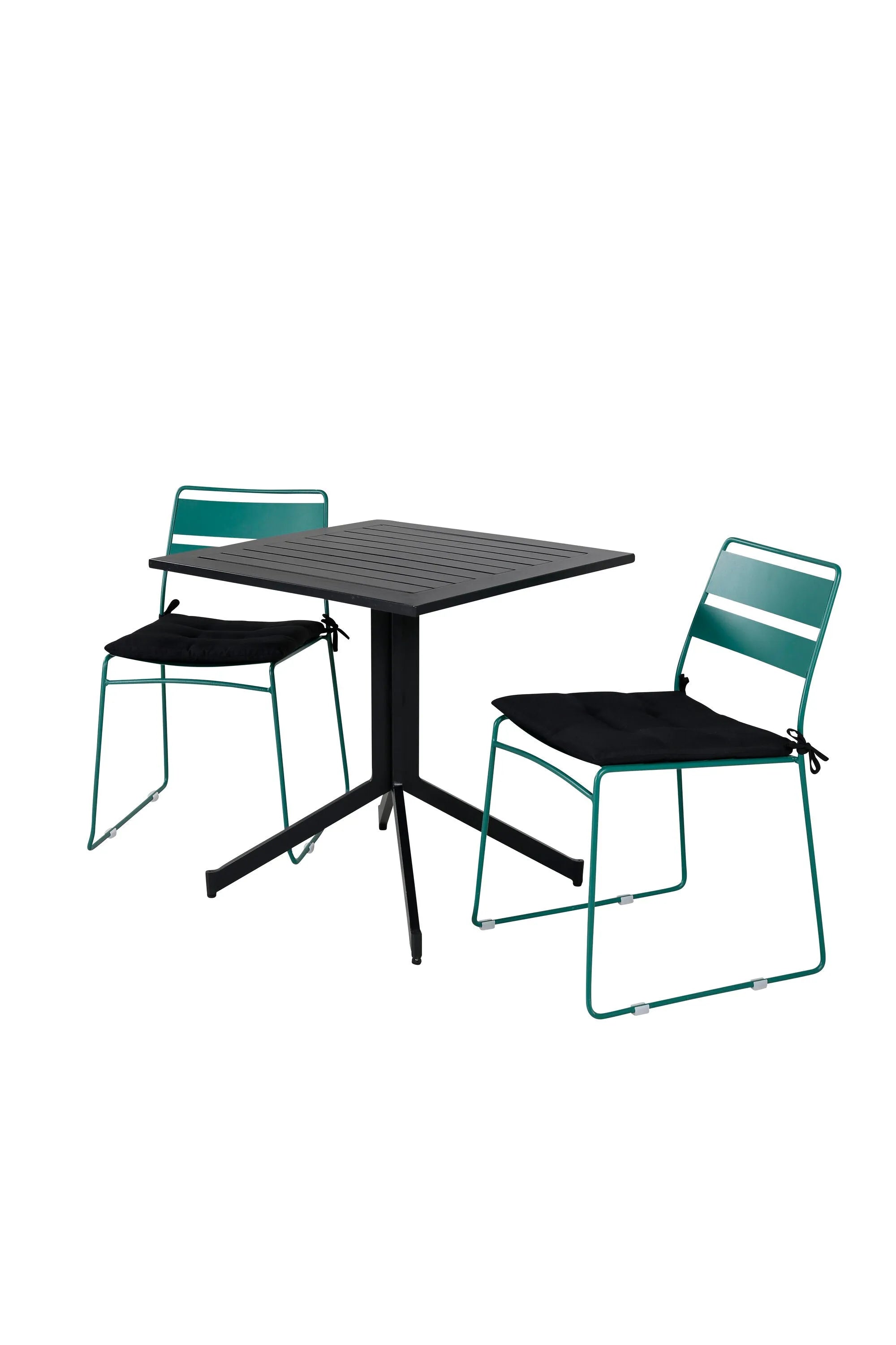 Way Rechteckiger Esstisch-Set in Green/Schwarz präsentiert im Onlineshop von KAQTU Design AG. Gartentischset ist von Venture Home