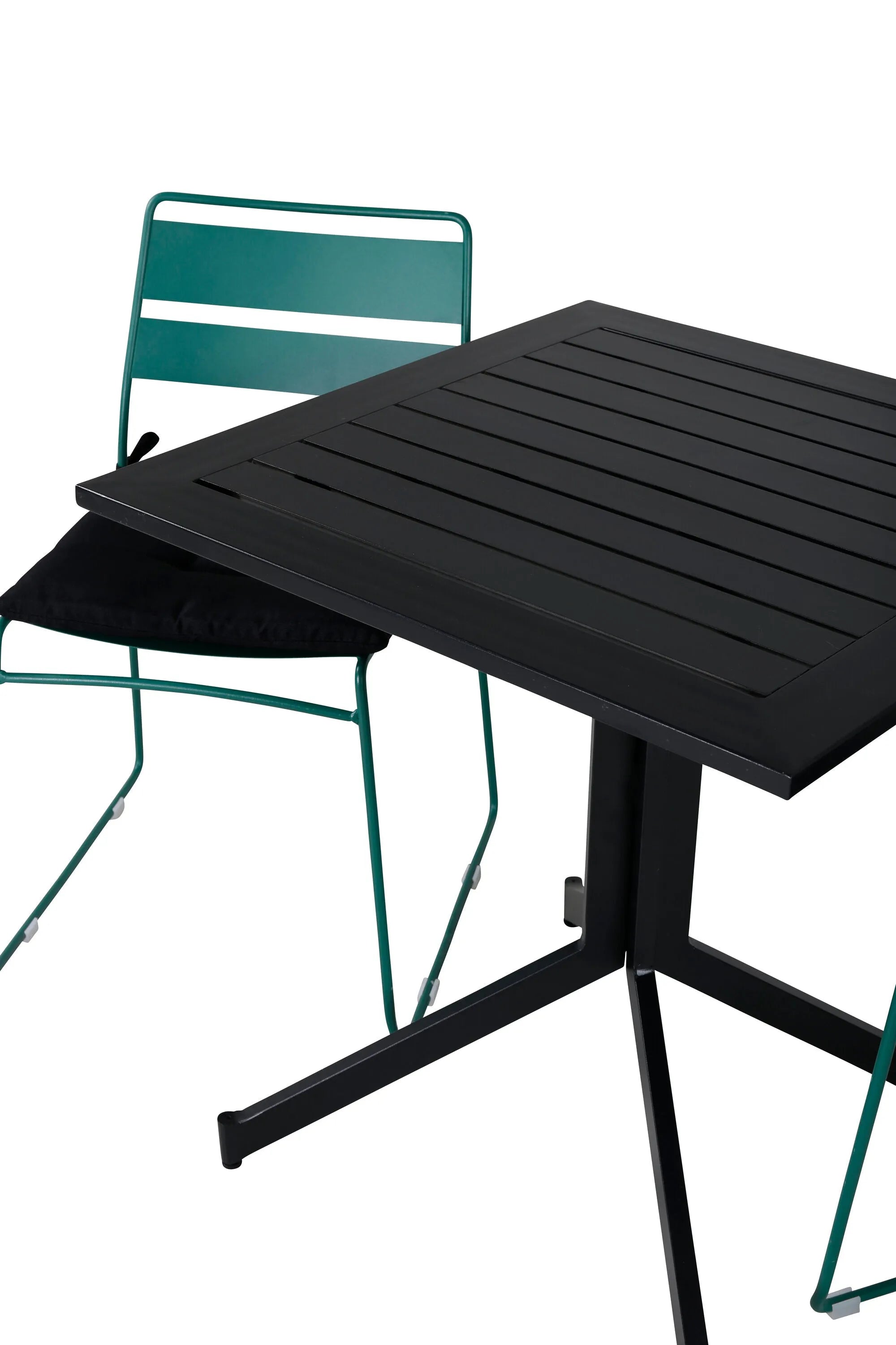 Way Rechteckiger Esstisch-Set in Green/Schwarz präsentiert im Onlineshop von KAQTU Design AG. Gartentischset ist von Venture Home