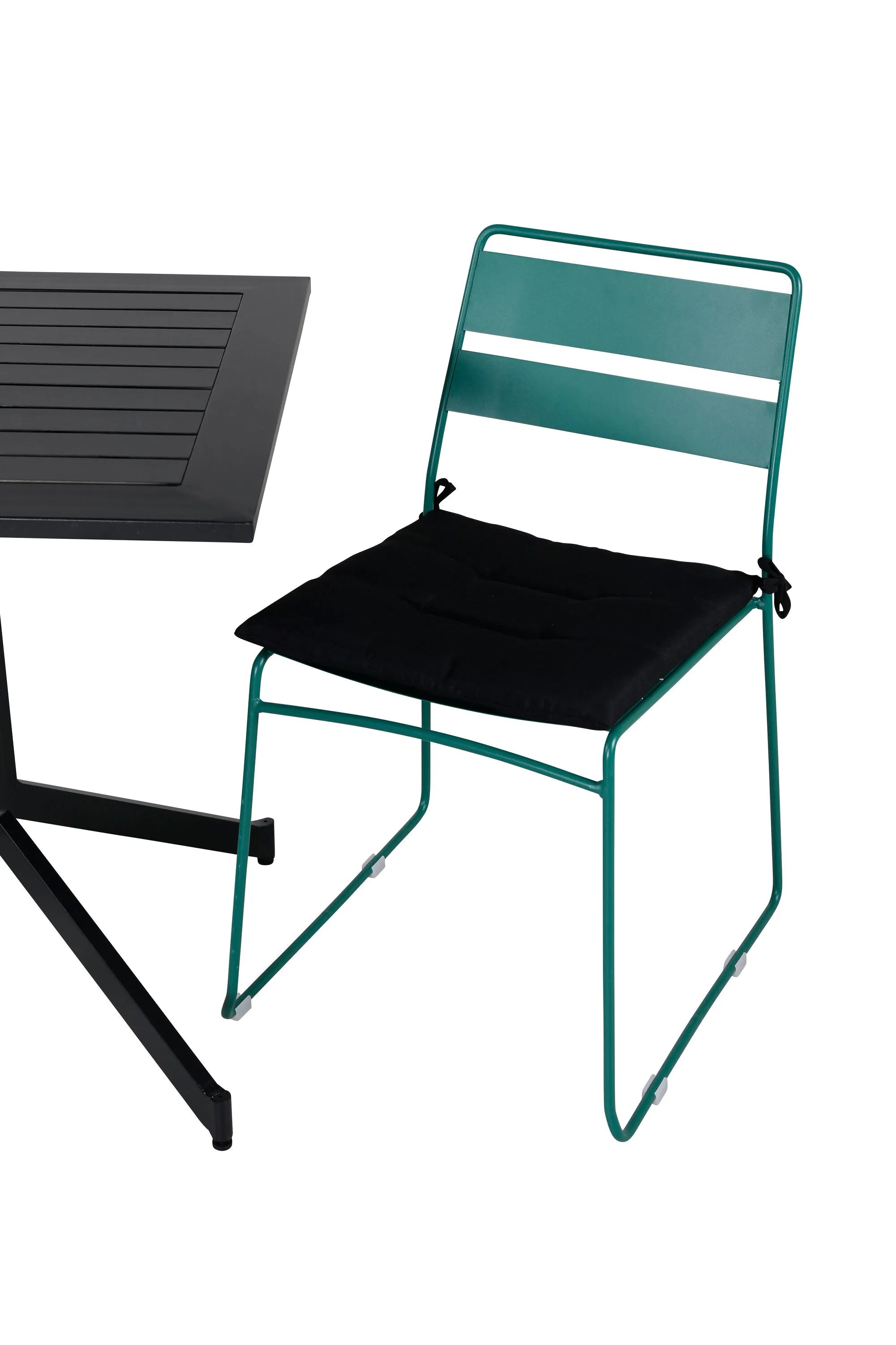 Way Rechteckiger Esstisch-Set in Green/Schwarz präsentiert im Onlineshop von KAQTU Design AG. Gartentischset ist von Venture Home