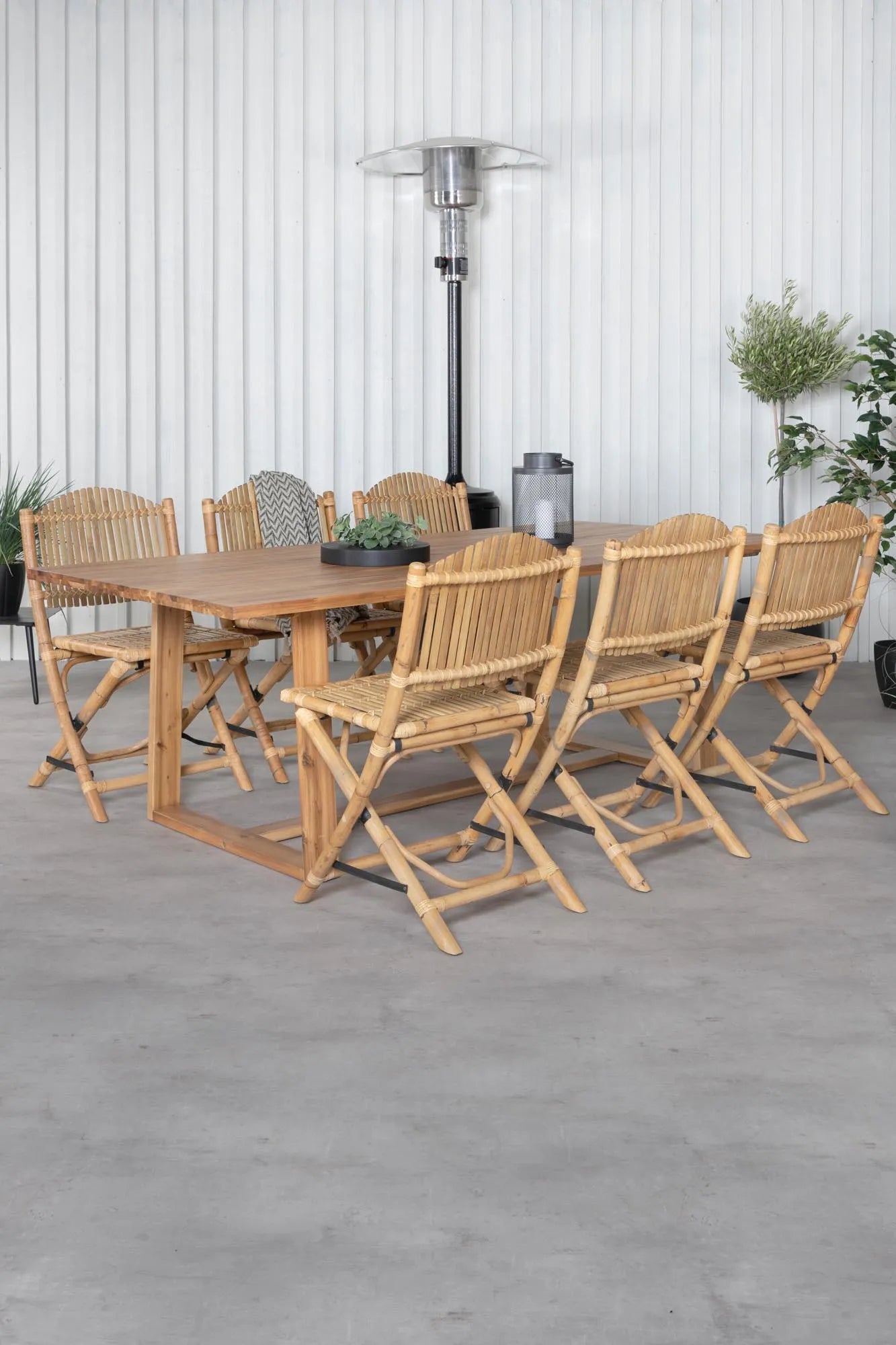 Plankton Rechteckiges Ess-Set in Nature/Nature präsentiert im Onlineshop von KAQTU Design AG. Gartentischset ist von Venture Home