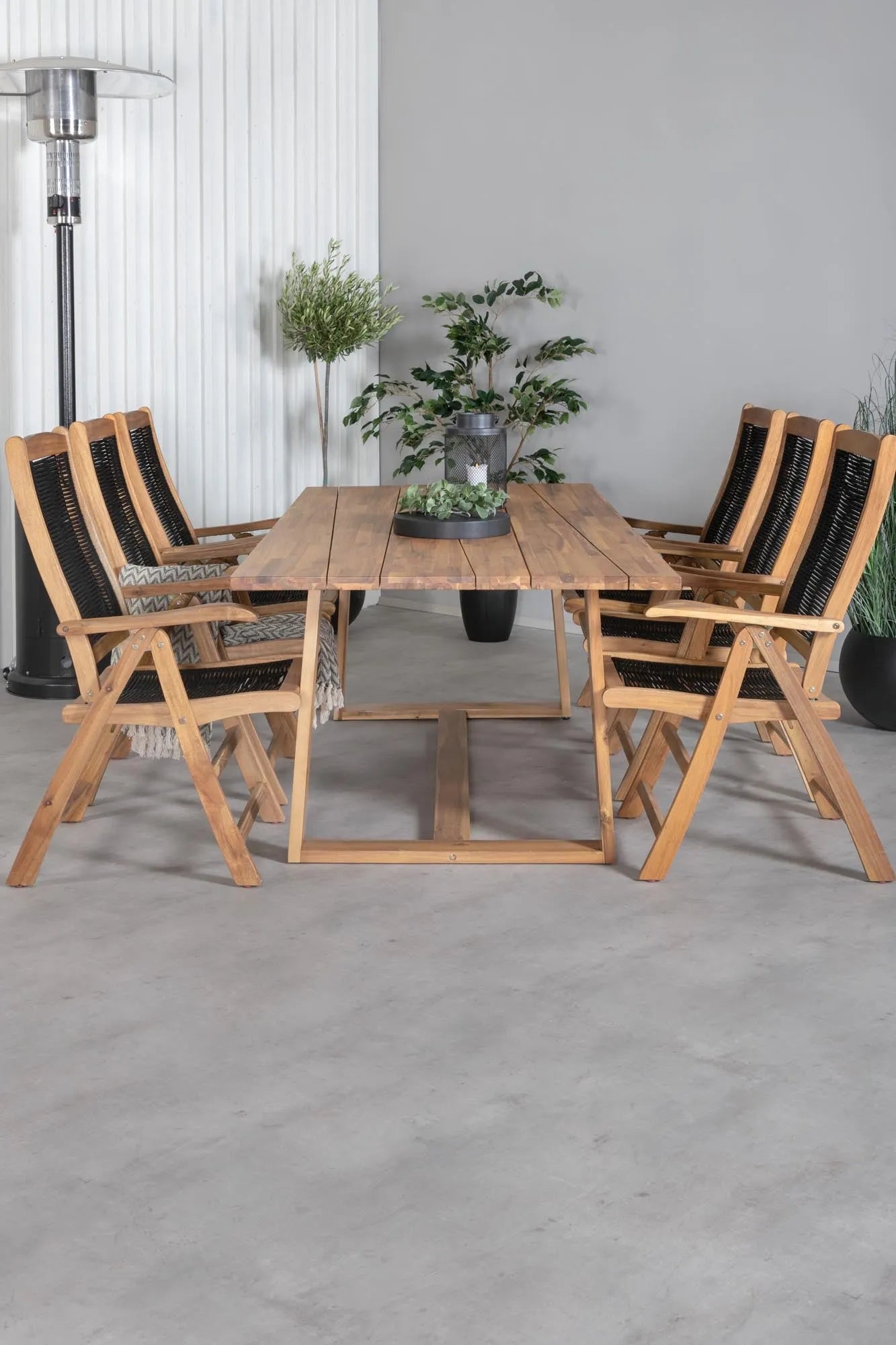 Plankton Rechteckiges Ess-Set in Nature/Nature präsentiert im Onlineshop von KAQTU Design AG. Gartentischset ist von Venture Home