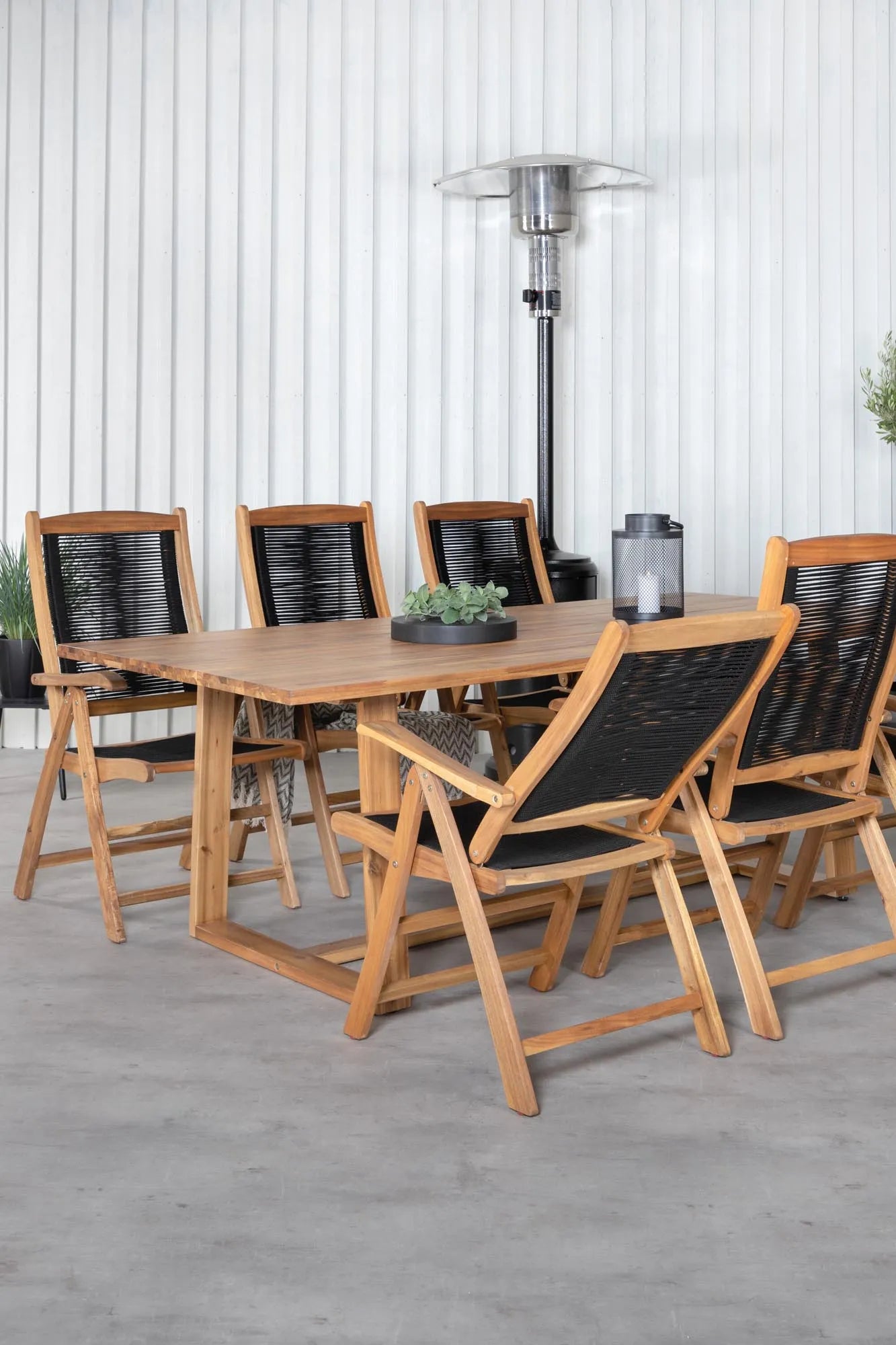 Plankton Rechteckiges Ess-Set in Nature/Nature präsentiert im Onlineshop von KAQTU Design AG. Gartentischset ist von Venture Home