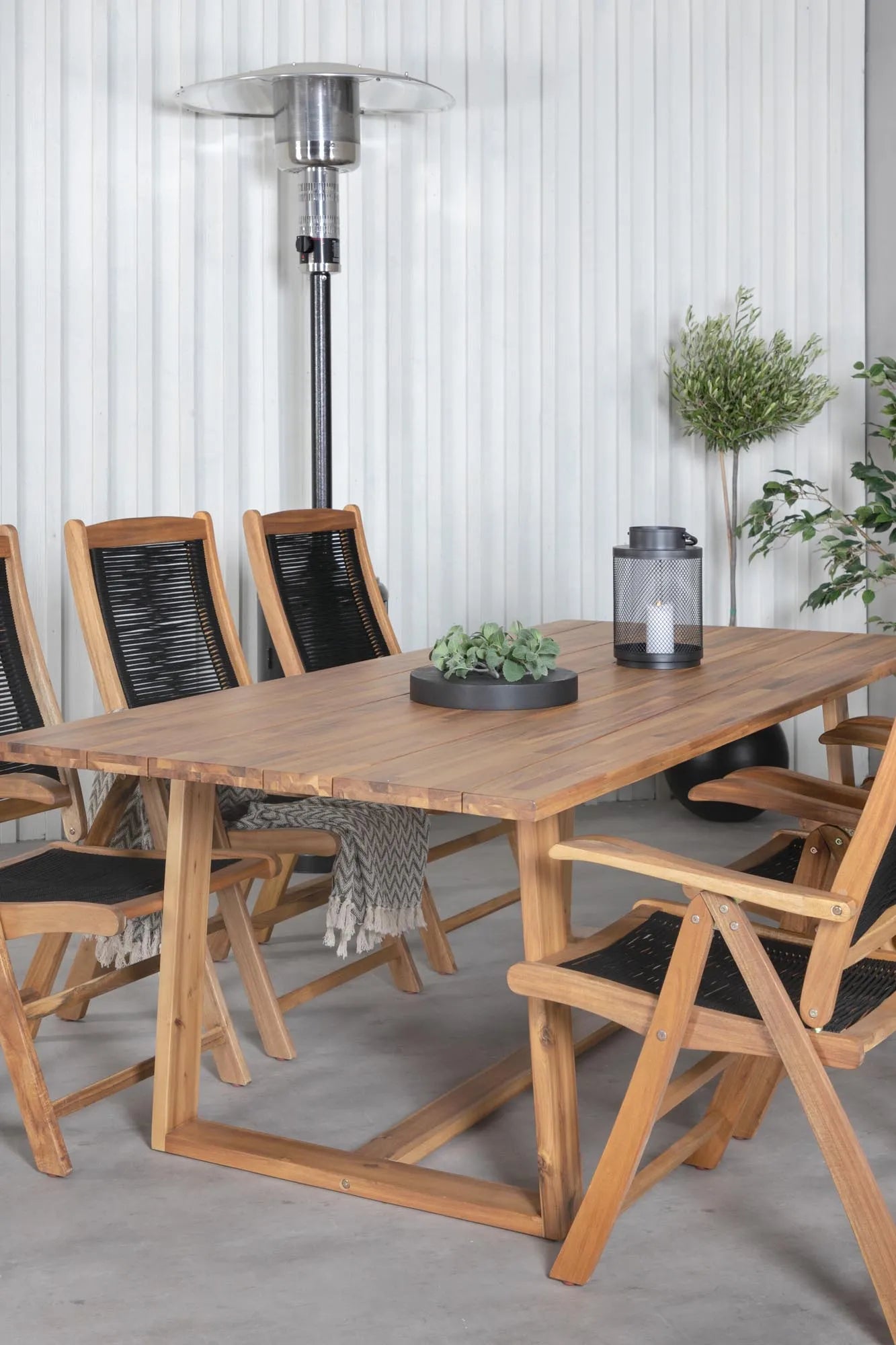 Plankton Rechteckiges Ess-Set in Nature/Nature präsentiert im Onlineshop von KAQTU Design AG. Gartentischset ist von Venture Home