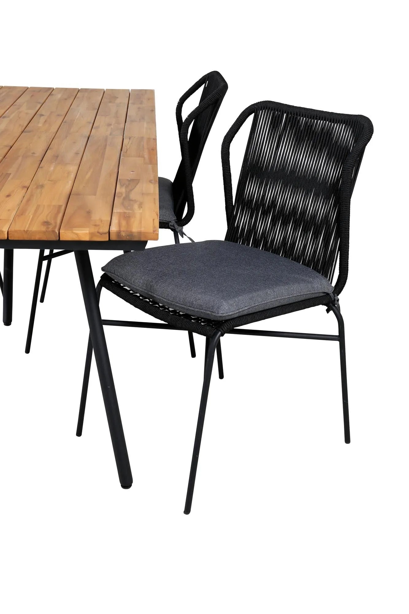 Chan Esszimmer Set in Schwarz/ Natur präsentiert im Onlineshop von KAQTU Design AG. Esszimmerset ist von Venture Home