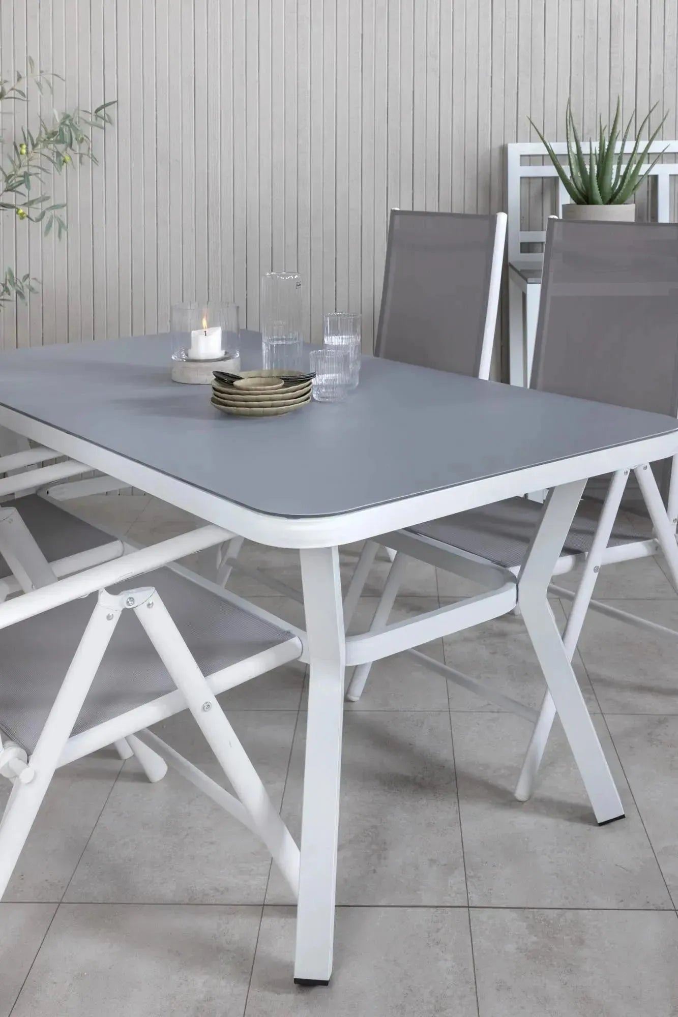 Virya Outdoor-Tischset + Break 160cm/4St. - KAQTU Design