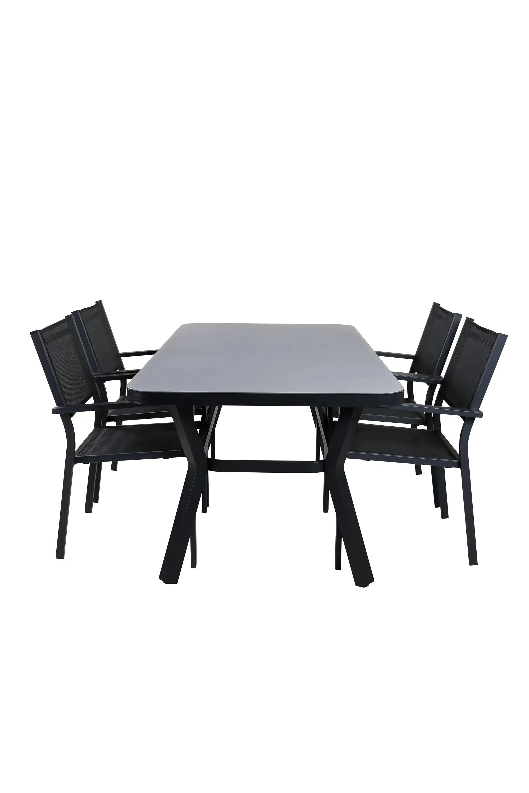 Virya Esszimmer Set in Schwarz Schwarz präsentiert im Onlineshop von KAQTU Design AG. Esszimmerset ist von Venture Home