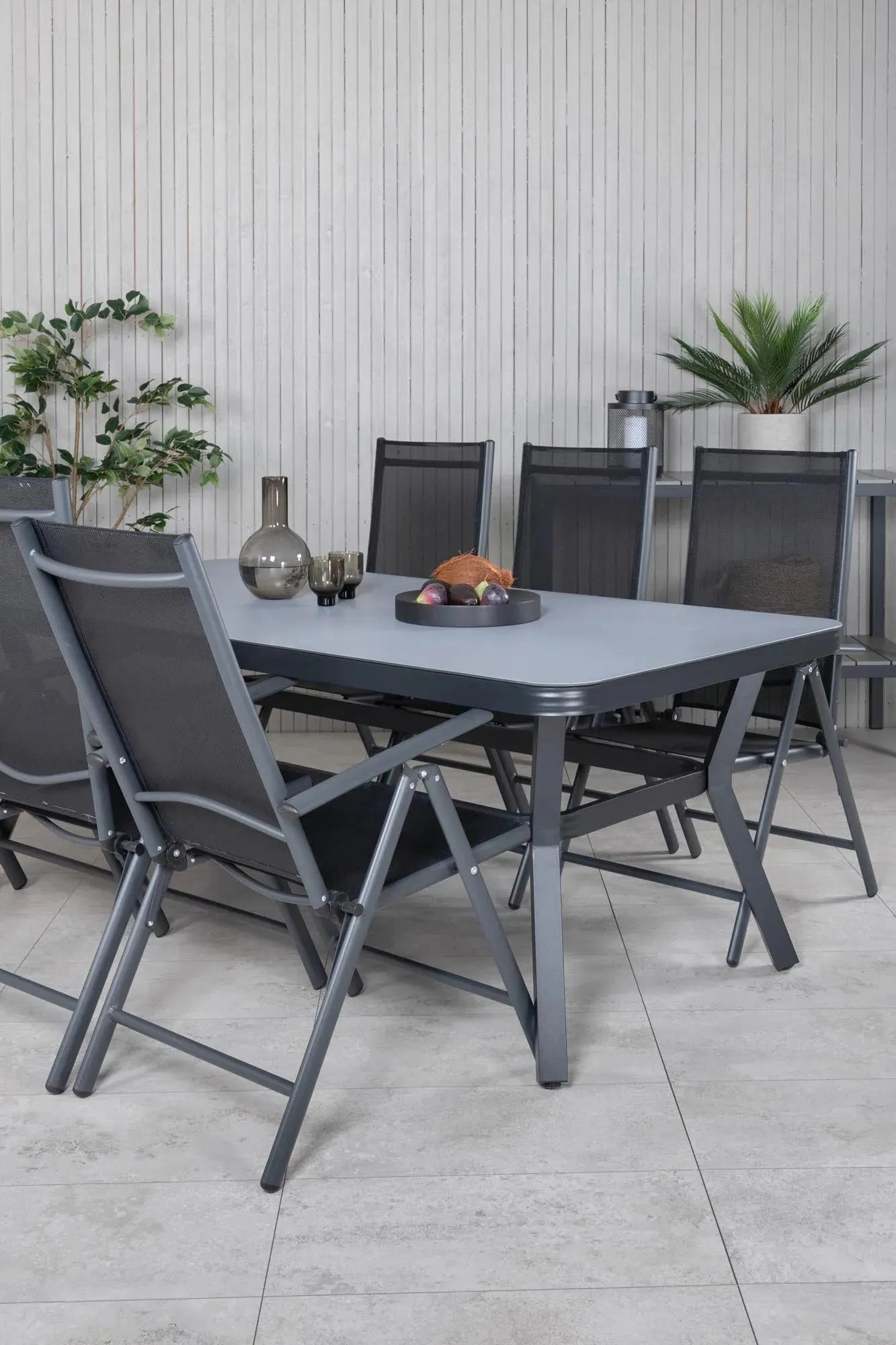 Virya Outdoor-Tischset + Break 200cm/6St. - KAQTU Design