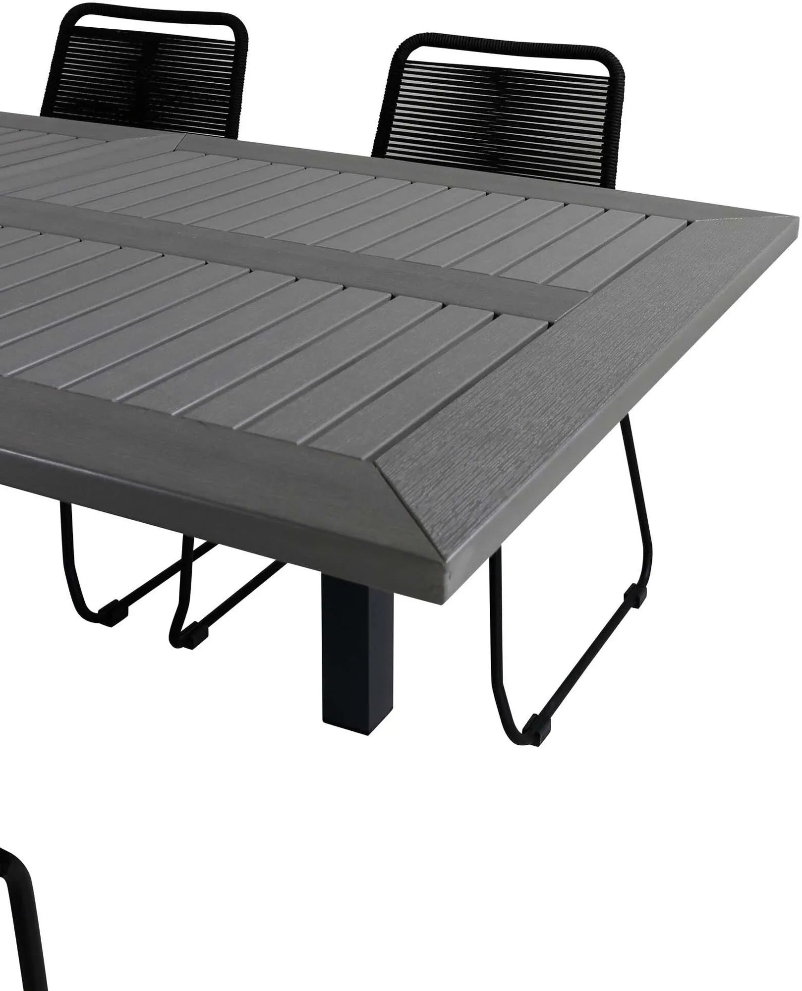 Albany Outdoor-Esstischset + Lindos 152cm/6St. - KAQTU Design