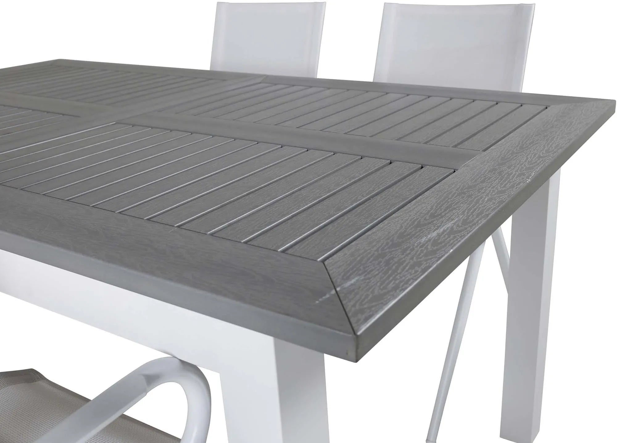 Albany Outdoor-Esstischset + Alina 152cm/4St. - KAQTU Design