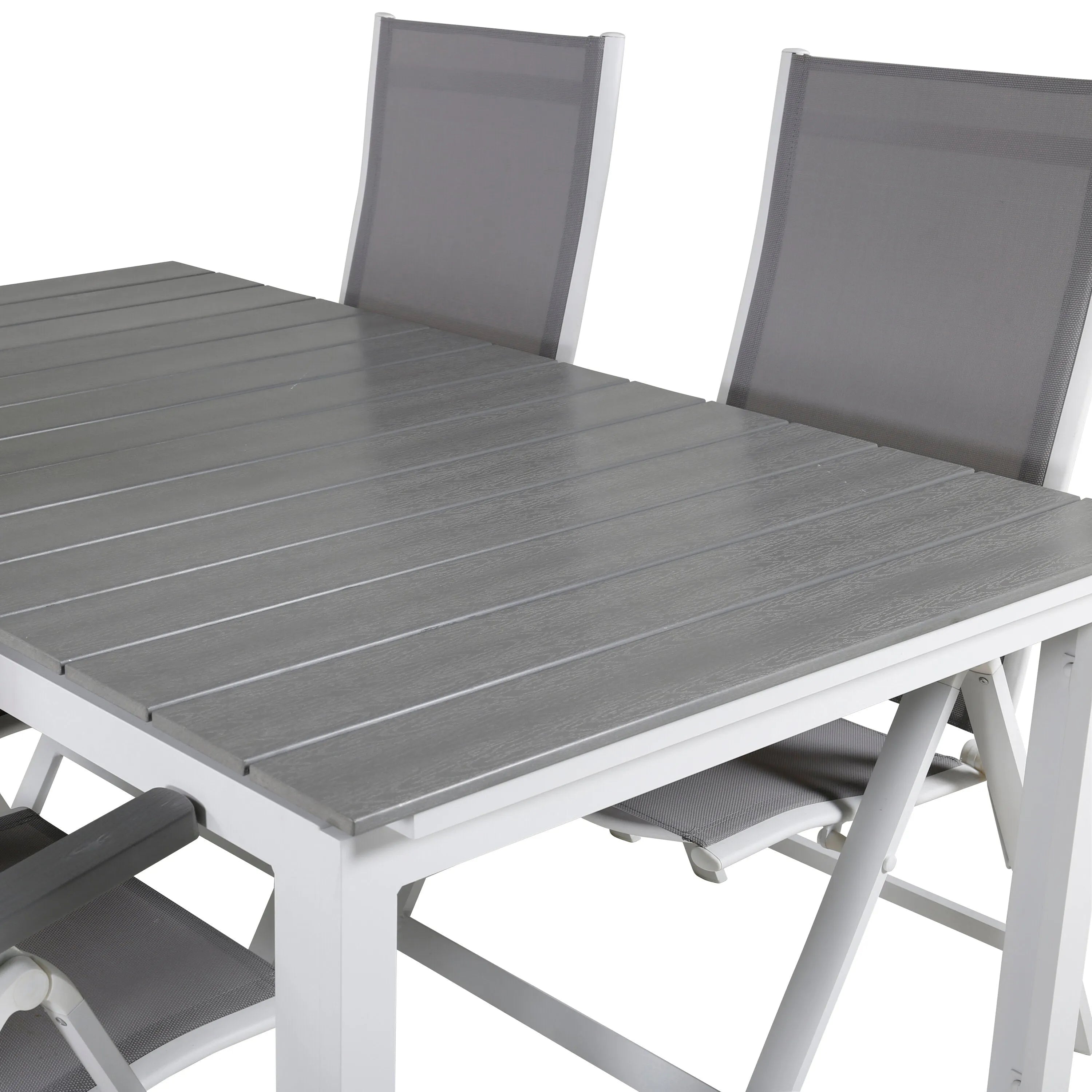 Rechteckiges Ess-Set Levels in Grey/Grey präsentiert im Onlineshop von KAQTU Design AG. Gartentischset ist von Venture Home