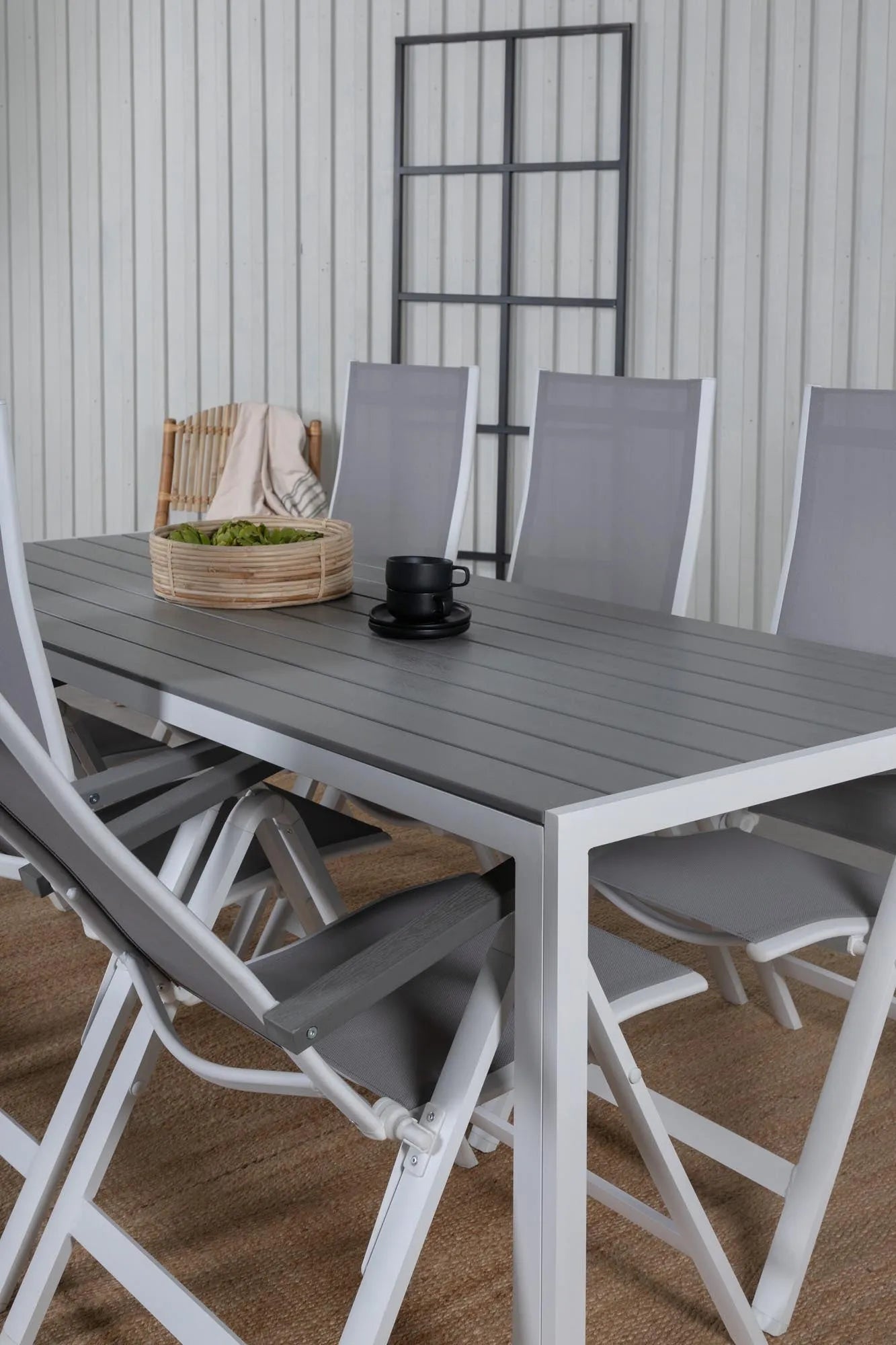 Break Outdoor-Tischset + Albany Light 205cm/6St. - KAQTU Design