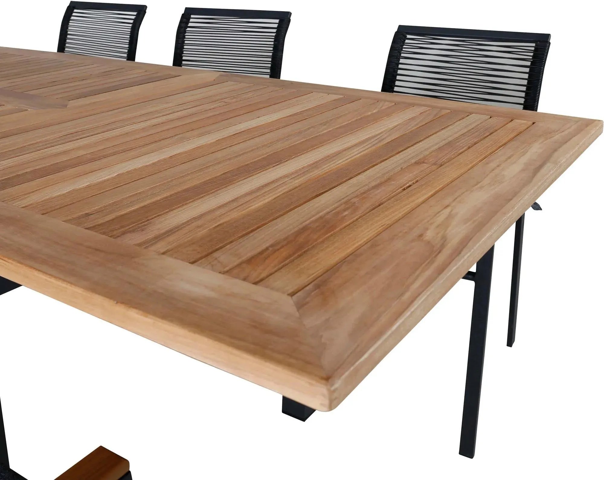 Panama Outdoor-Tischset + Dallas 160cm/6St. - KAQTU Design