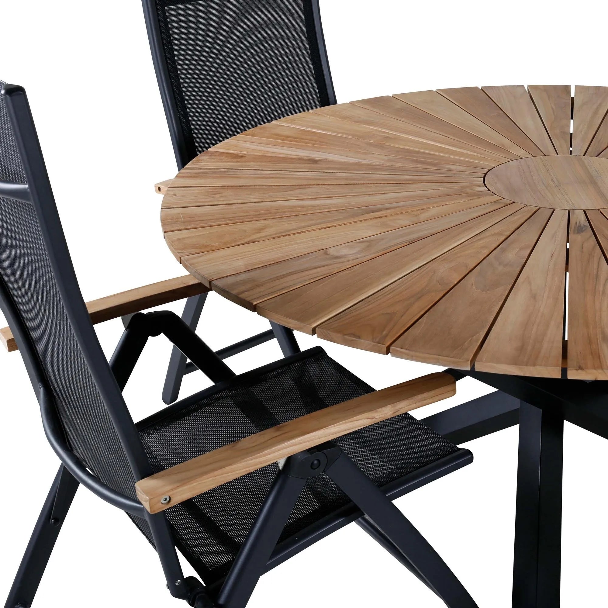 Mexiko Outdoor-Tischset + Panama ⌀140cm/4St. - KAQTU Design