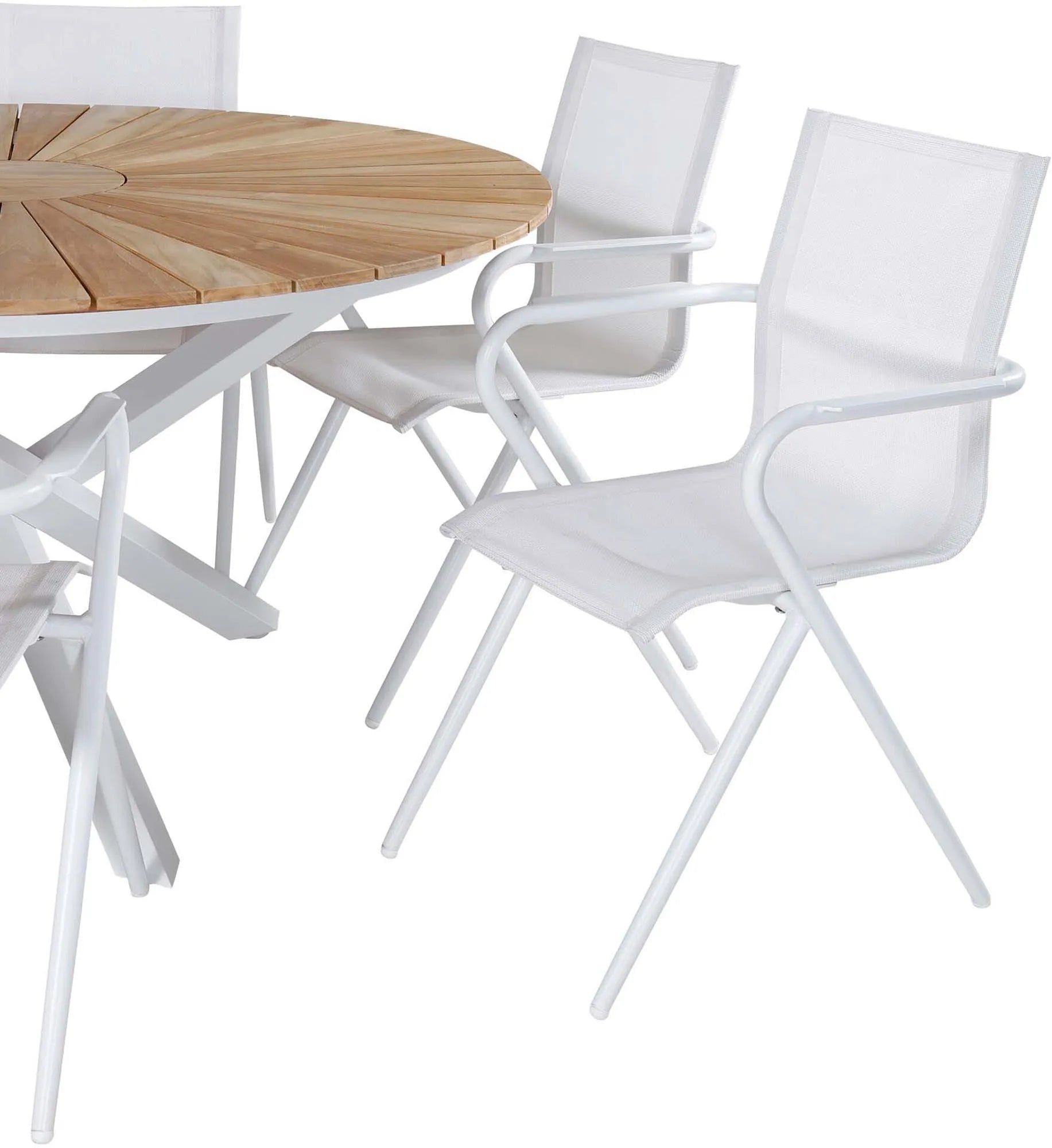 Mexiko Outdoor-Tischset + Alina ⌀140cm/6St. - KAQTU Design