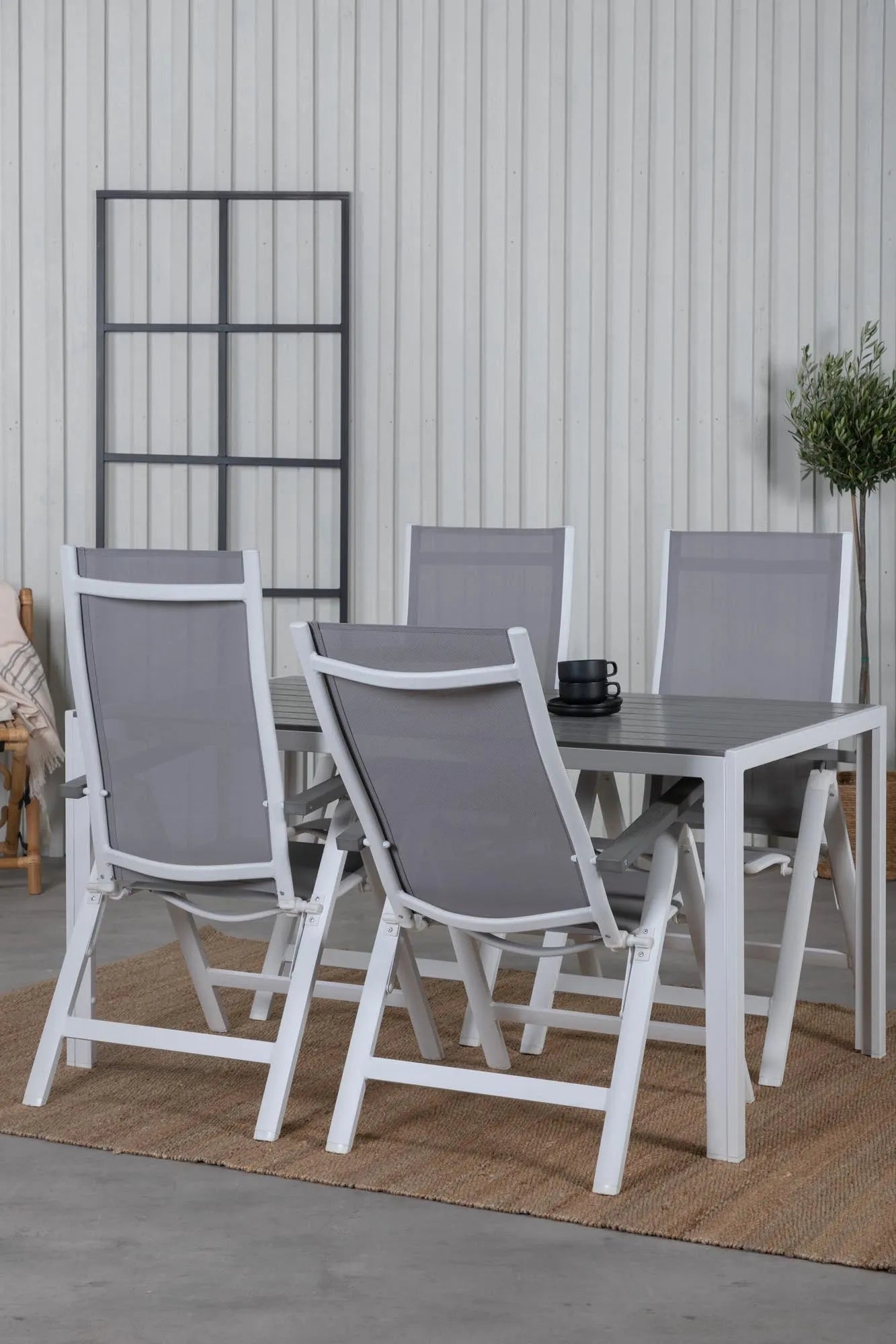 Break Outdoor-Tischset + Albany Light 150cm/4St. - KAQTU Design