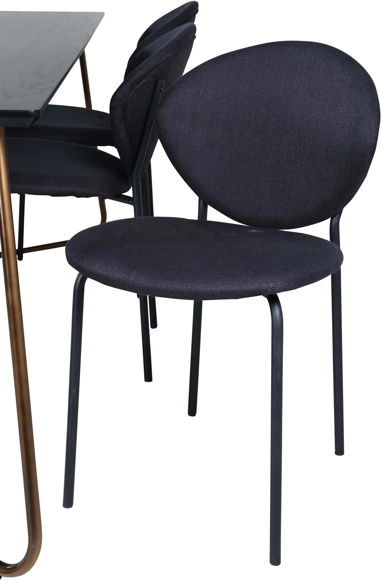 Petra Esszimmerset + Vault 190cm/6St. in Schwarz präsentiert im Onlineshop von KAQTU Design AG. Esszimmerset ist von Venture Home