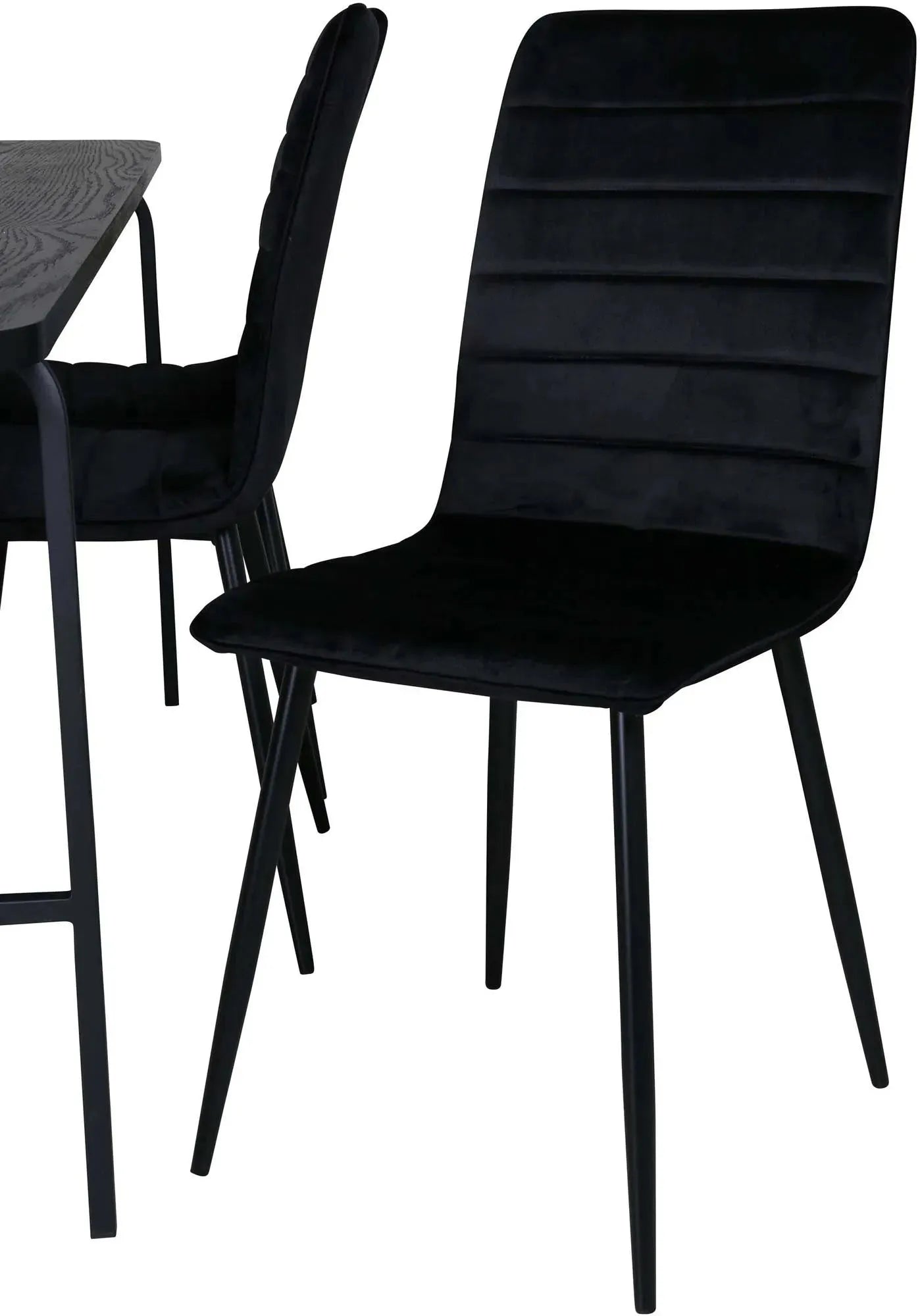 Uno Esszimmerset + Windu 200cm/6St. in Schwarz / Braun präsentiert im Onlineshop von KAQTU Design AG. Esszimmerset ist von Venture Home