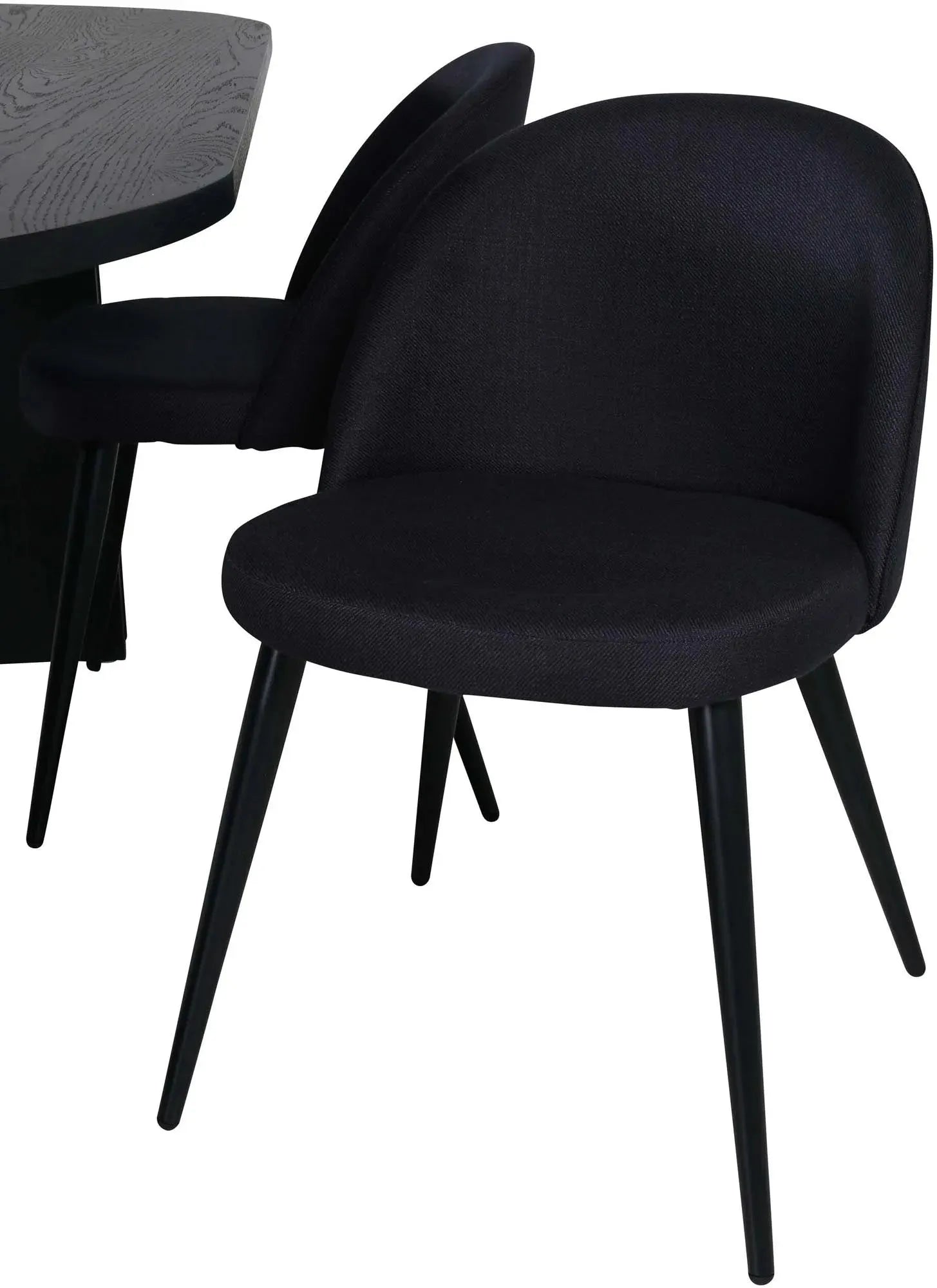 Bianca Esszimmerset + Velvet 200cm/4St. in Schwarz / Beige präsentiert im Onlineshop von KAQTU Design AG. Esszimmerset ist von Venture Home