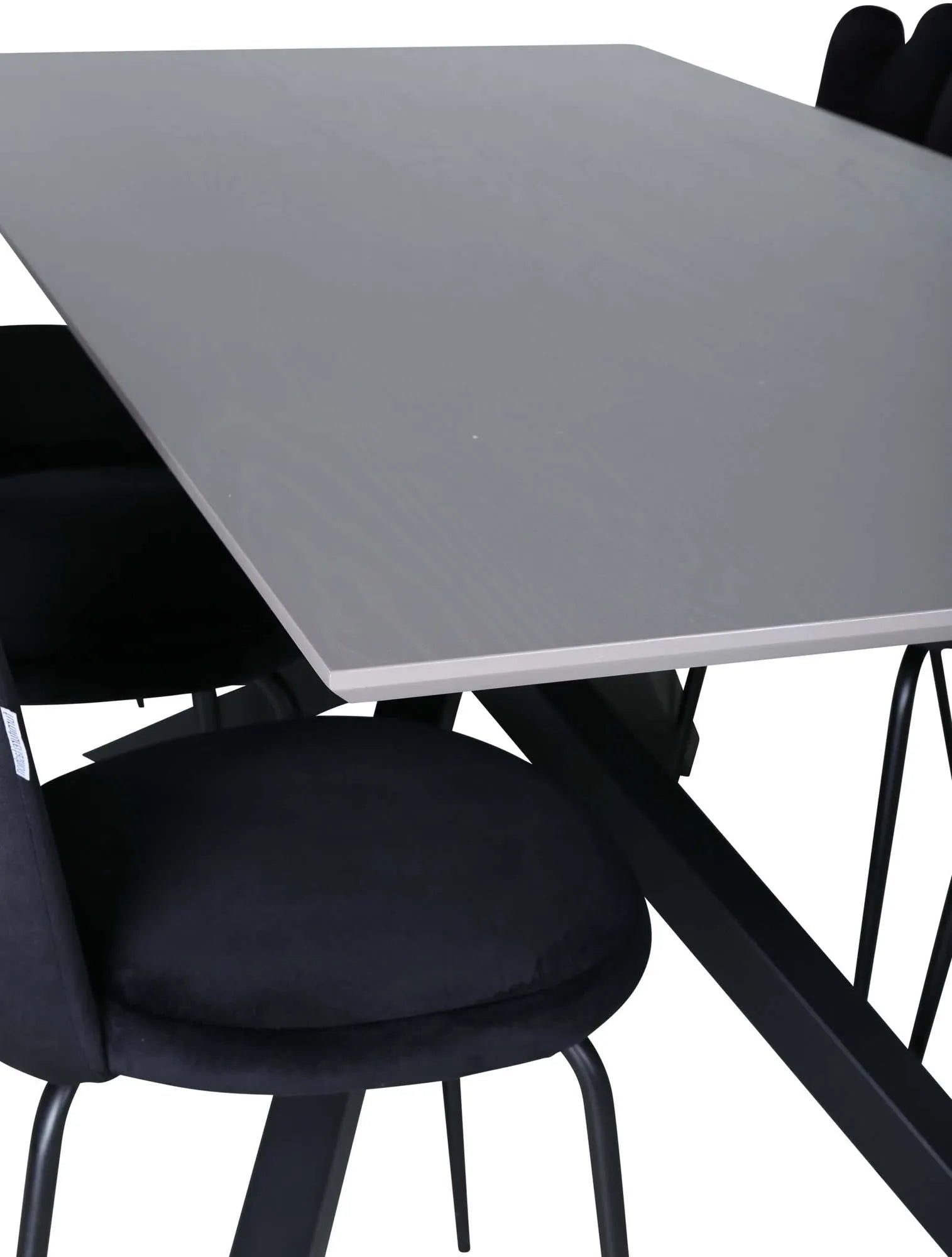 Piazza Esszimmerset + Limhamn 180cm/6St. in Schwarz präsentiert im Onlineshop von KAQTU Design AG. Esszimmerset ist von Venture Home