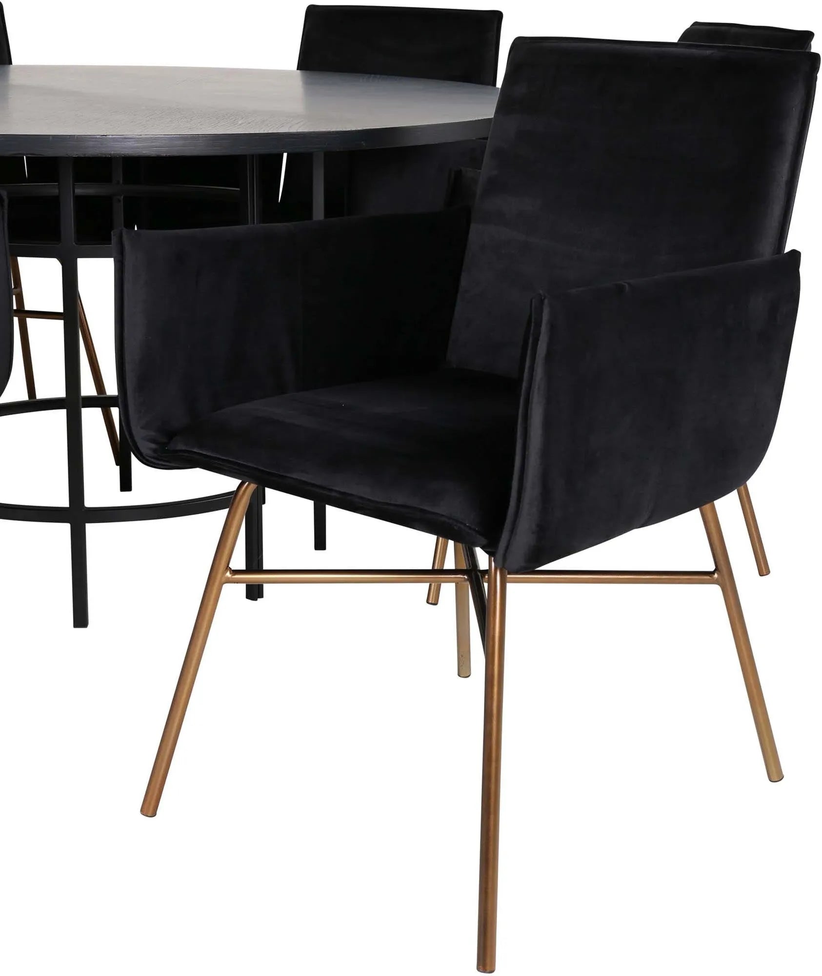 Esszimmerset Copenhagen + Petra ⌀140cm/6St. - KAQTU Design