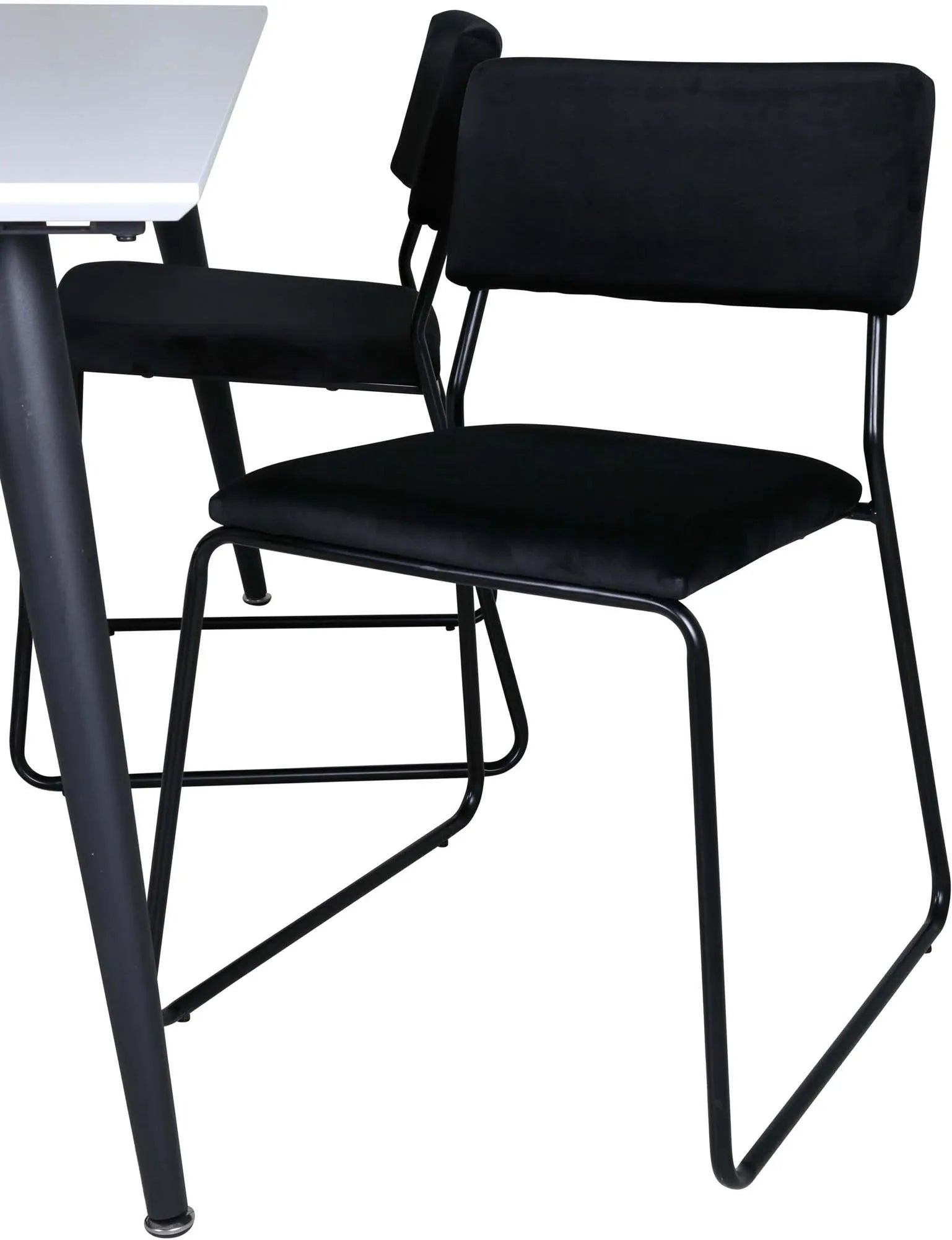 Jimmy Esszimmerset + Kenth 150cm/4St. in Schwarz präsentiert im Onlineshop von KAQTU Design AG. Esszimmerset ist von Venture Home